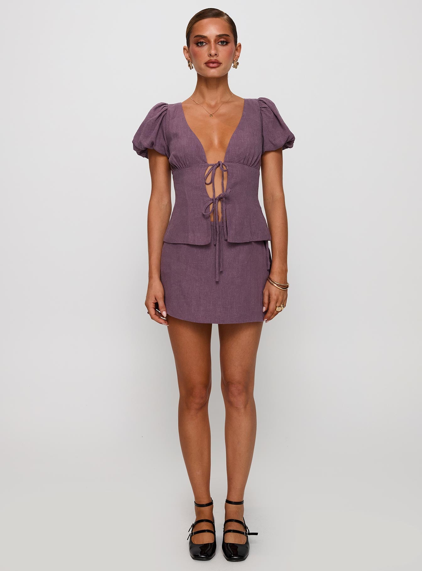 Wilhelmina Blouse Top Mauve - Image 7
