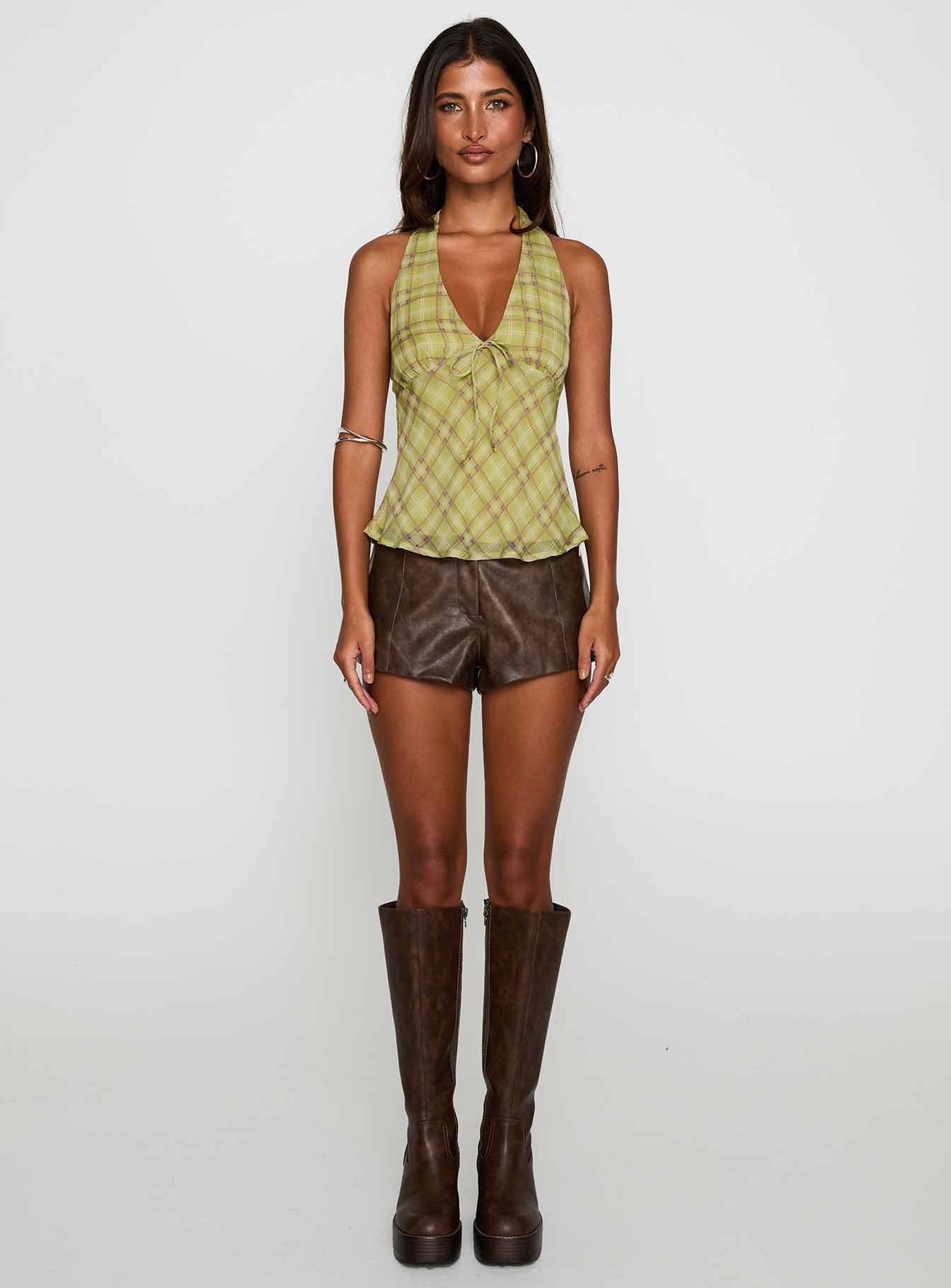 Amalthea Top Green Check - Image 7