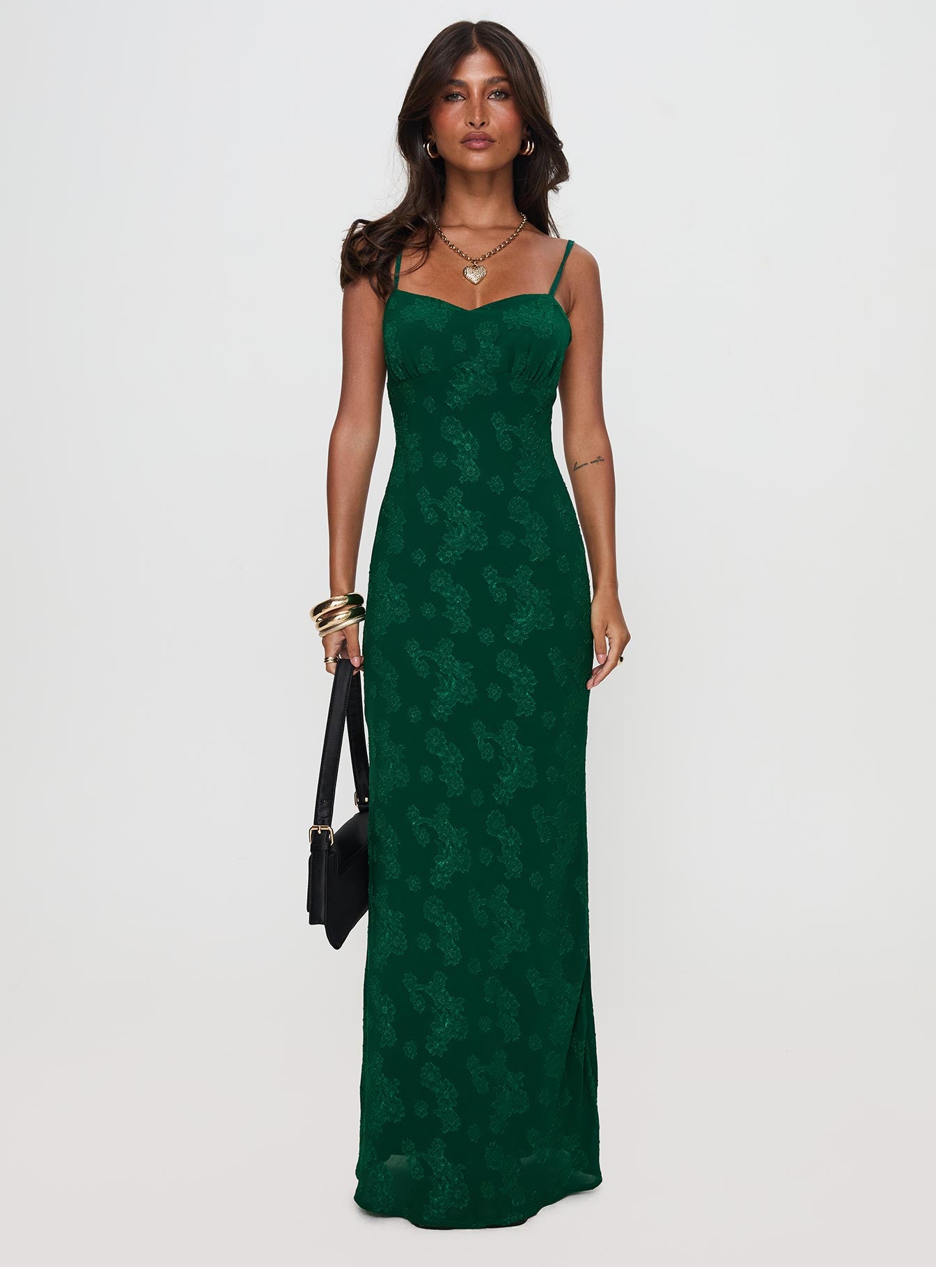 Ginette Maxi Dress Forest Green - Image 6
