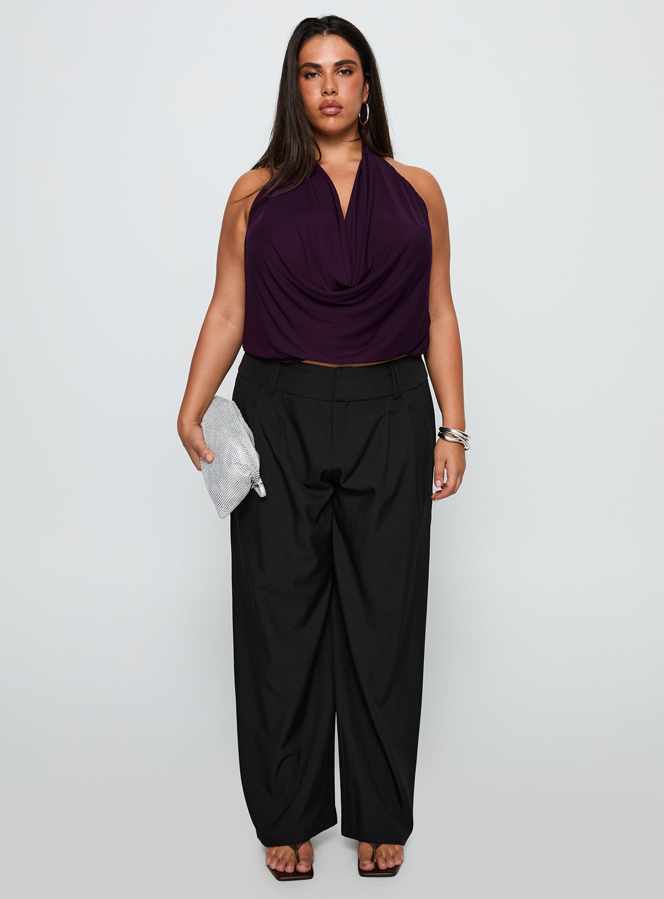 Two Lovers Low Rise Pants Black Curve - Image 6