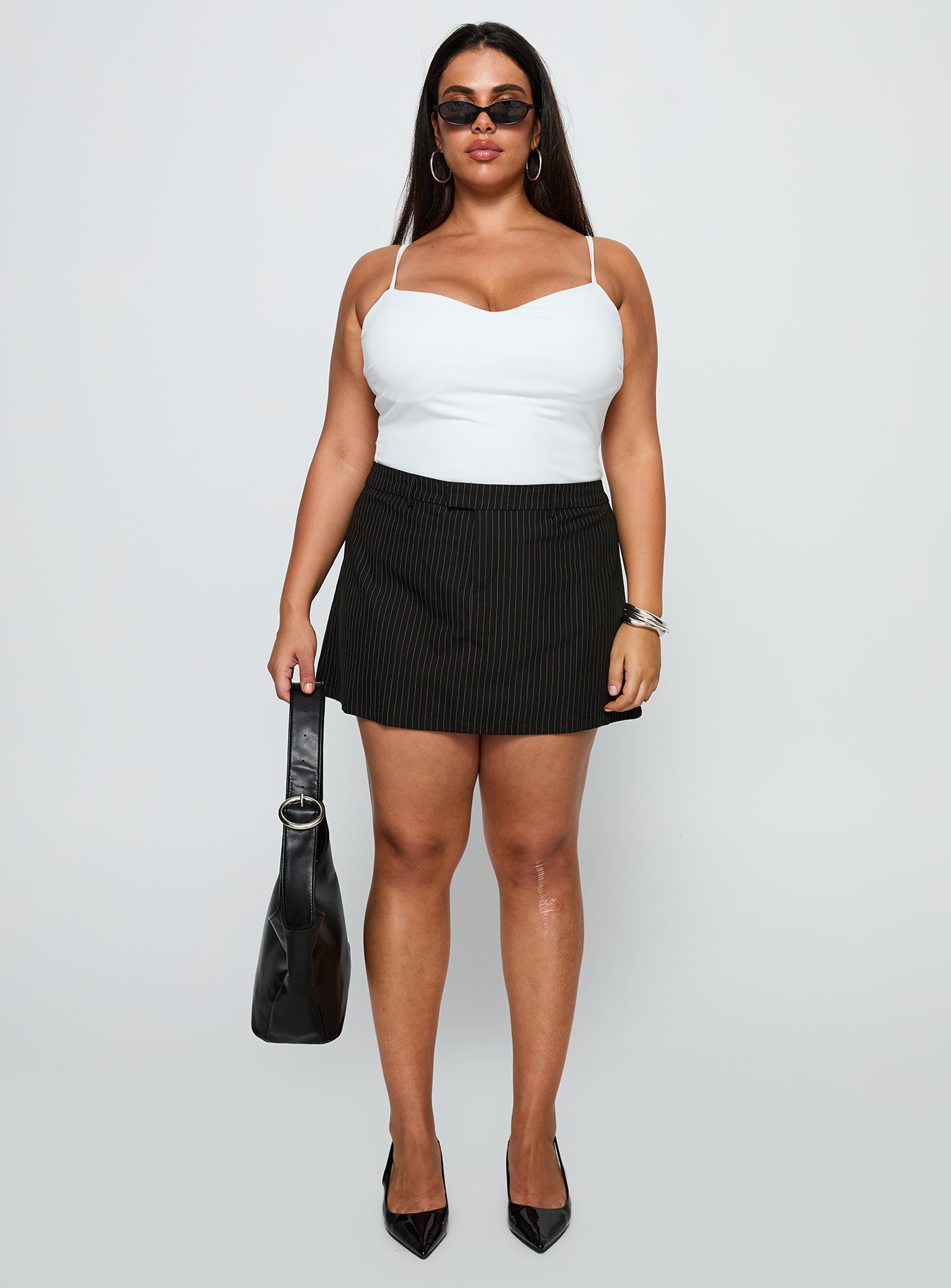 Feminique Skort Black Stripe Curve - Image 6