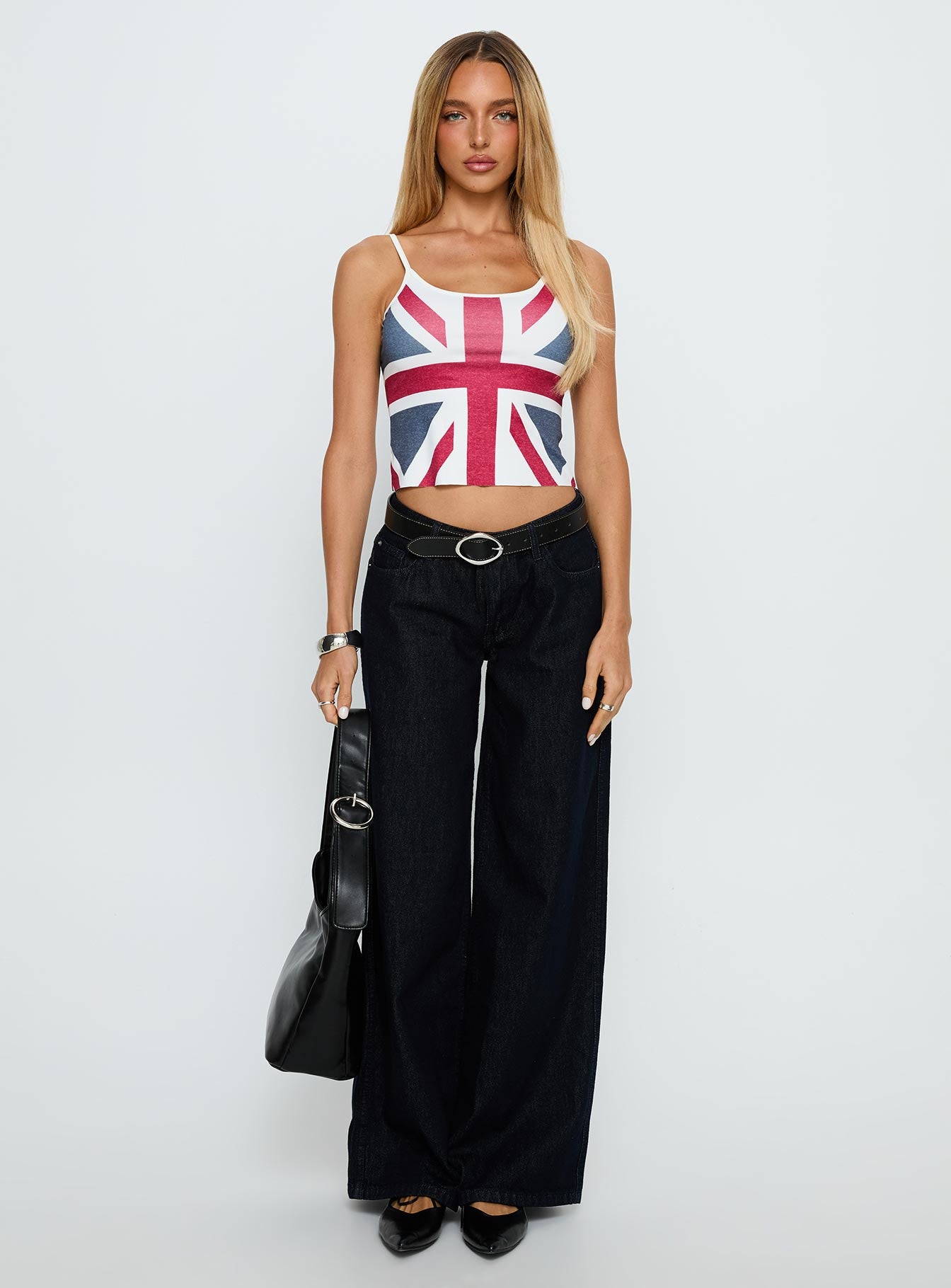 Ramos Low Rise Wide Leg Jeans Raw Indigo Blue - Image 6