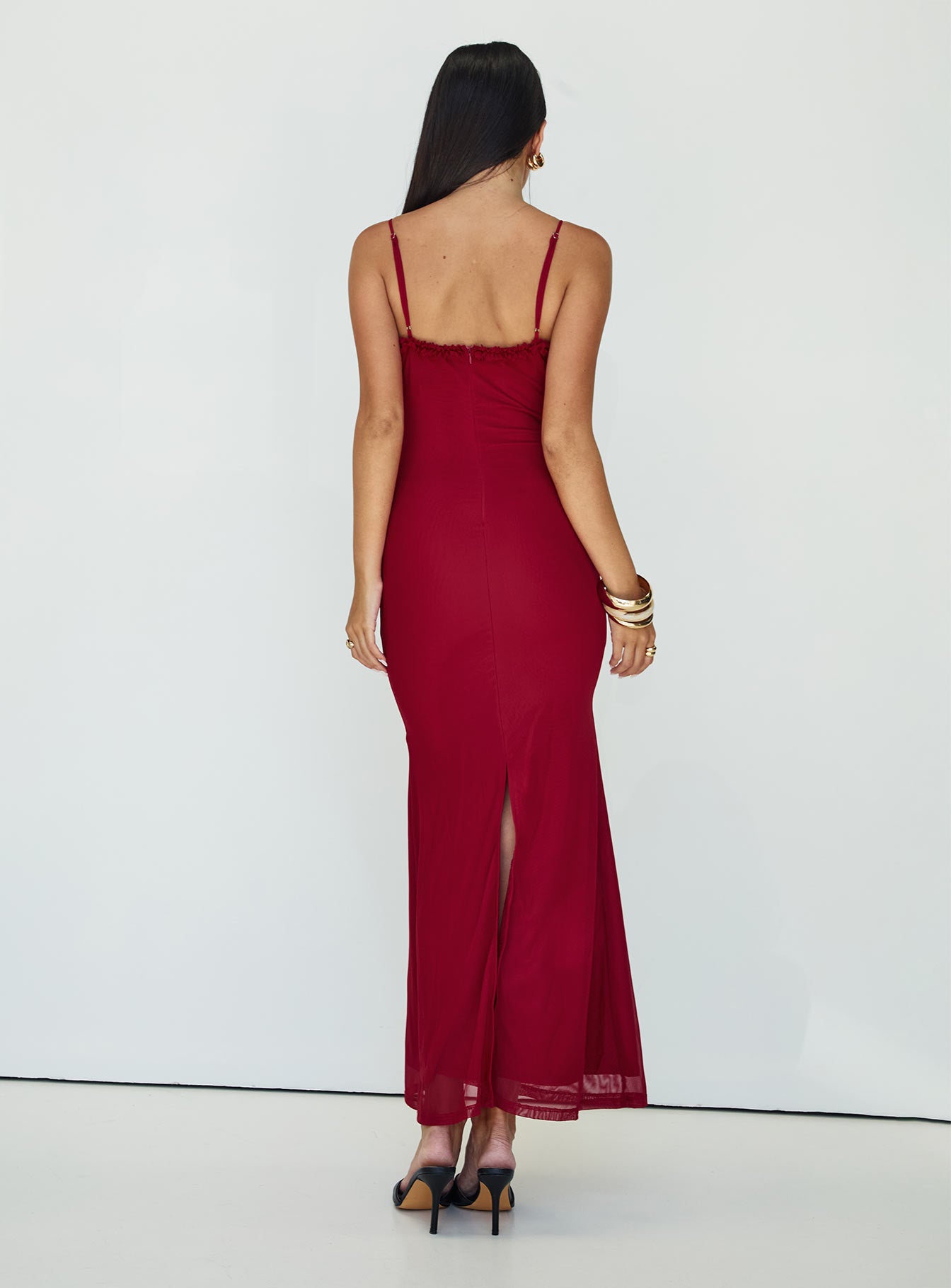 Capisce Maxi Dress Red Petite - Image 6