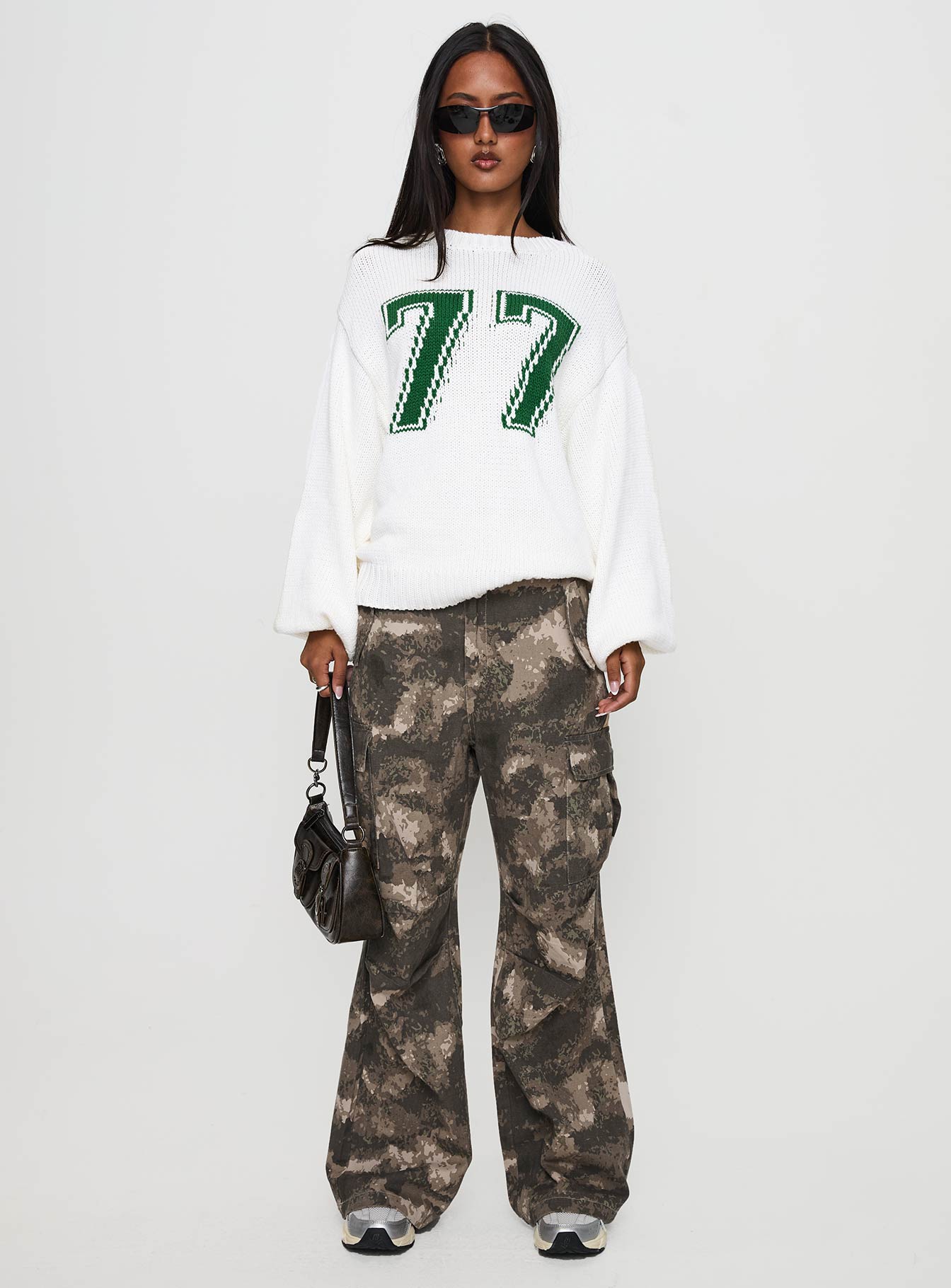 Summer 77 Knit Sweater White / Green - Image 7