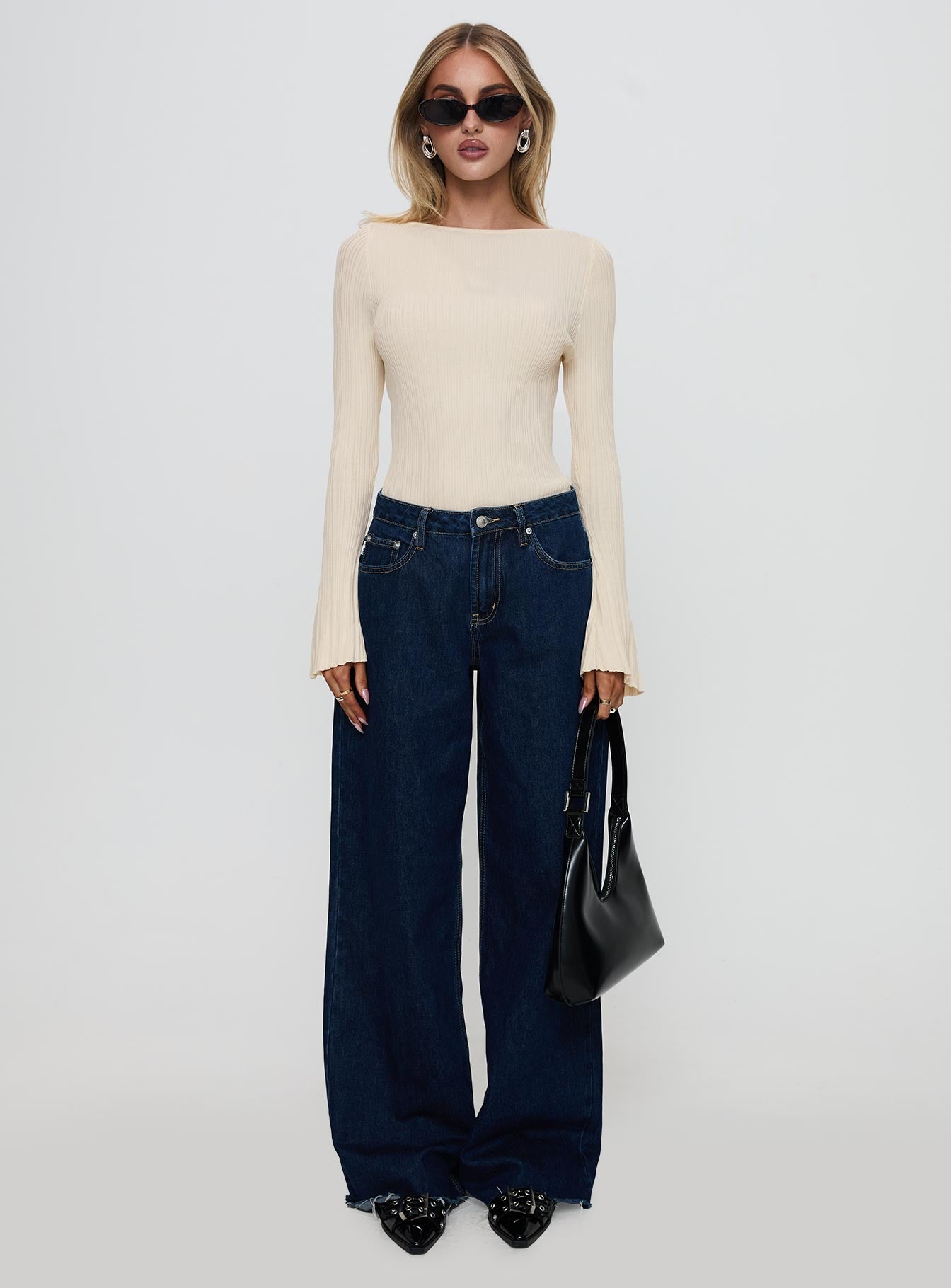 Mayok Long Sleeve Bodysuit Beige - Image 7