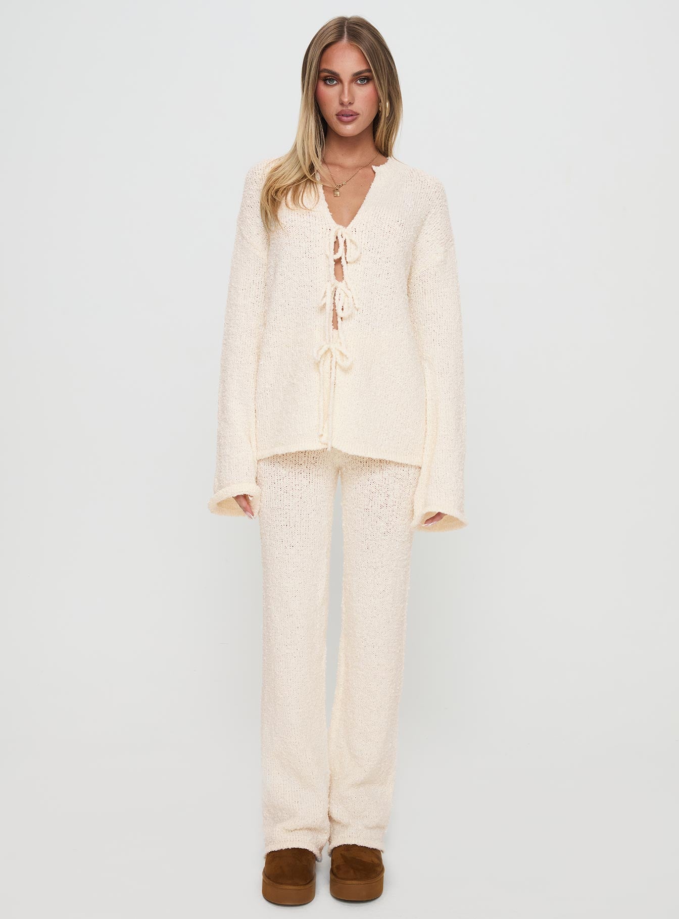 Slow Mover Boucle Lounge Set Cream - Image 7