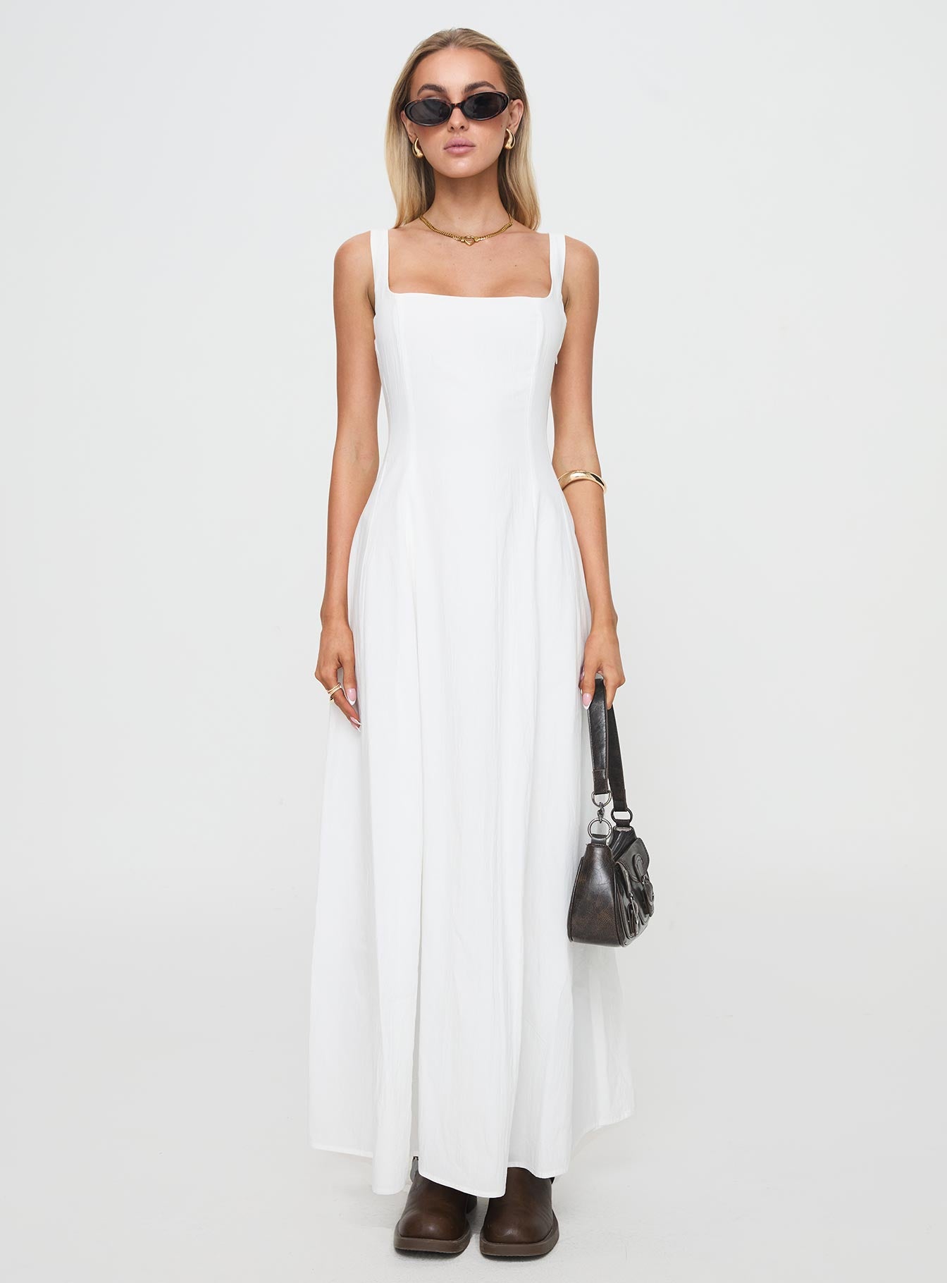 You Can Maxi Dress White Petite - Image 7