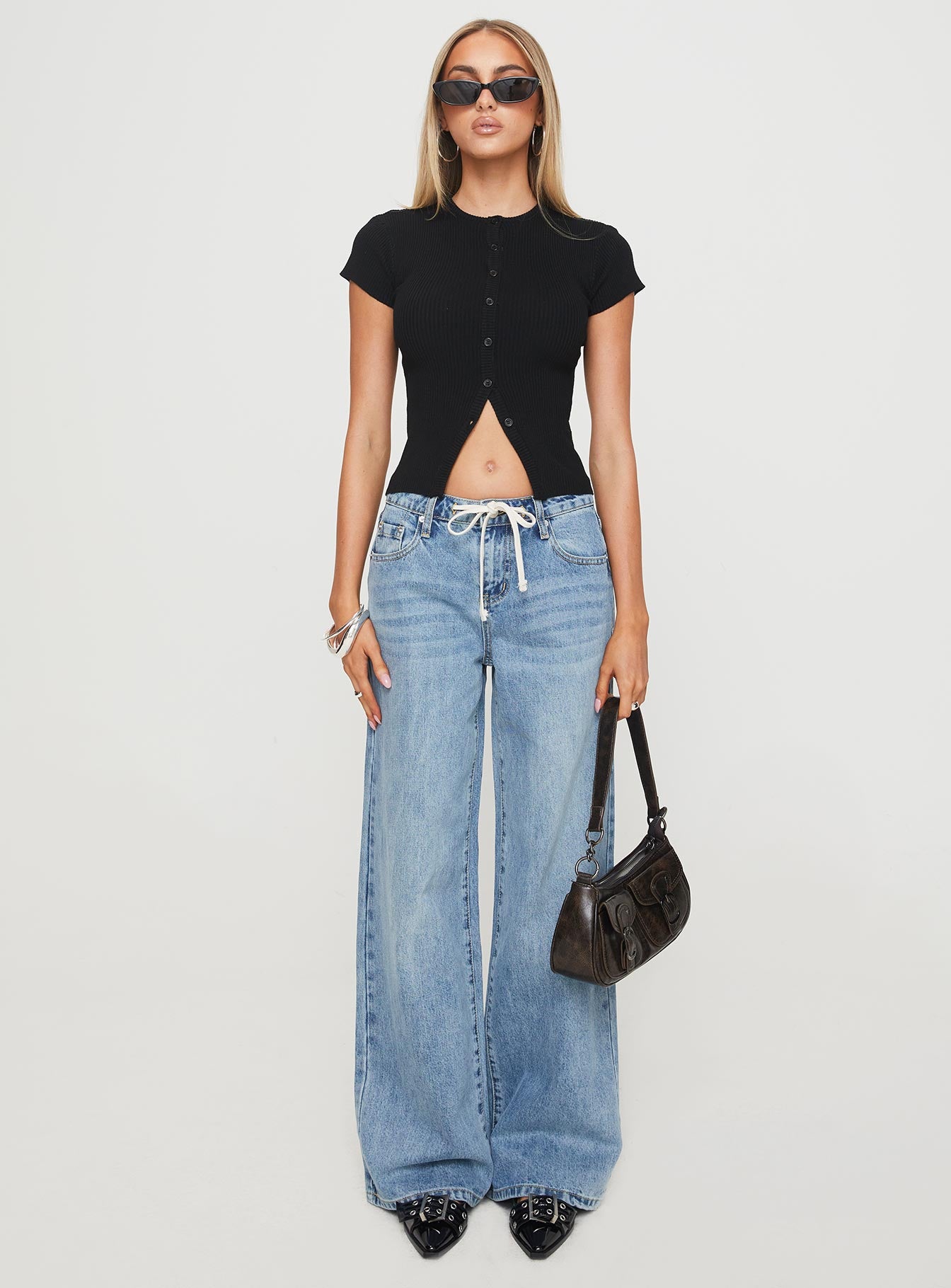 Suzu Knit Top Black - Image 7