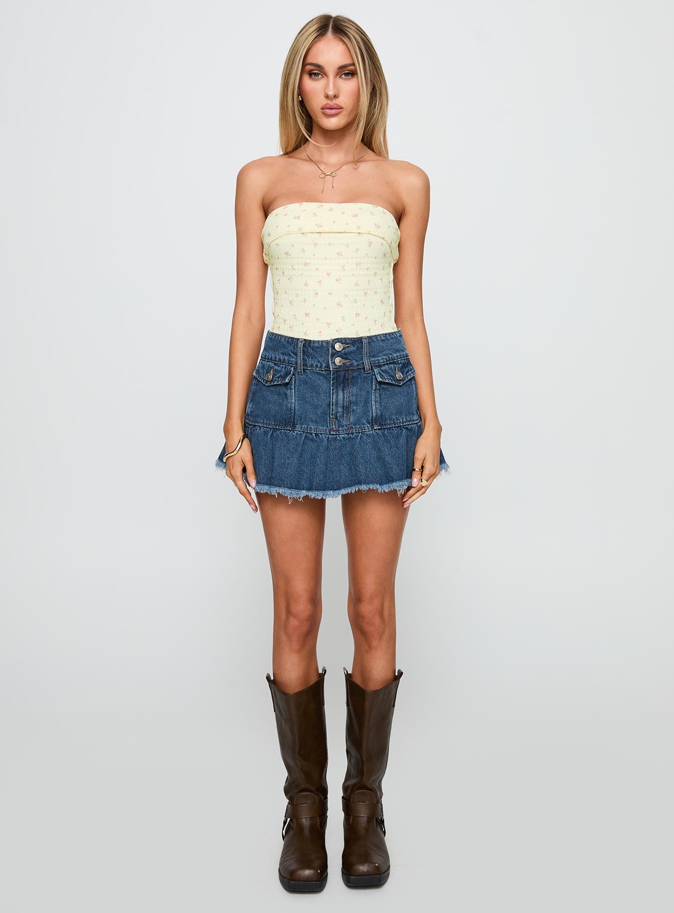 Majorette Strapless Bodysuit Cream - Image 7