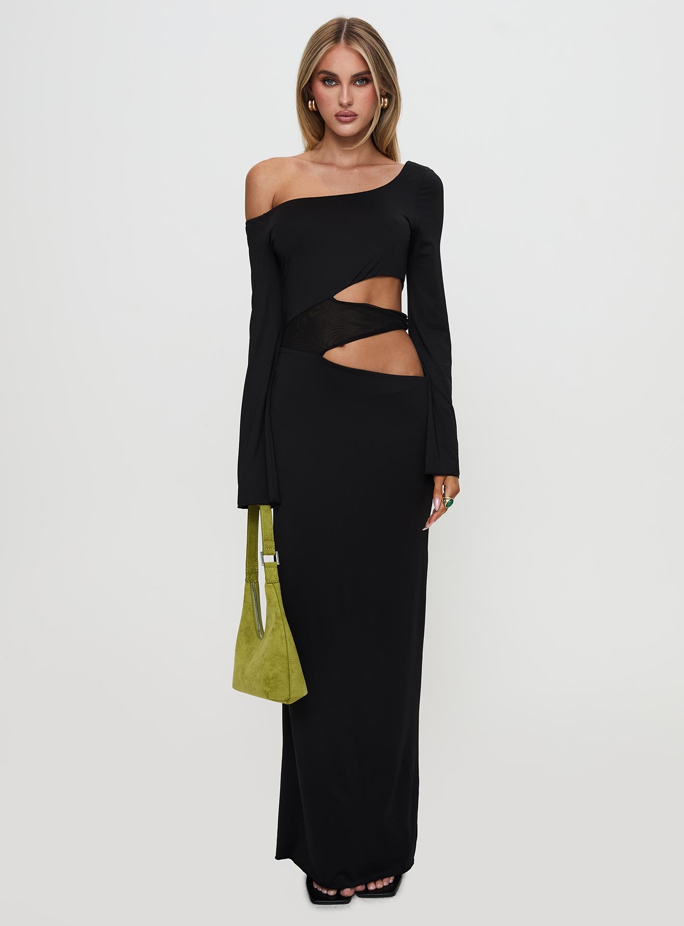 Kazimier Long Sleeve Maxi Dress Black - Image 7