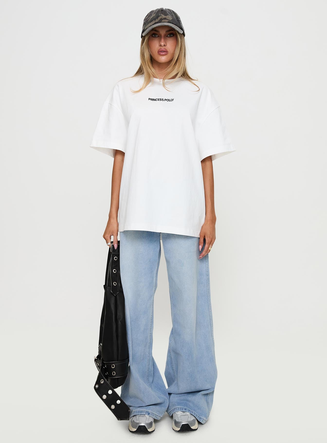 Power Play Active Oversized Tee White - Image 7