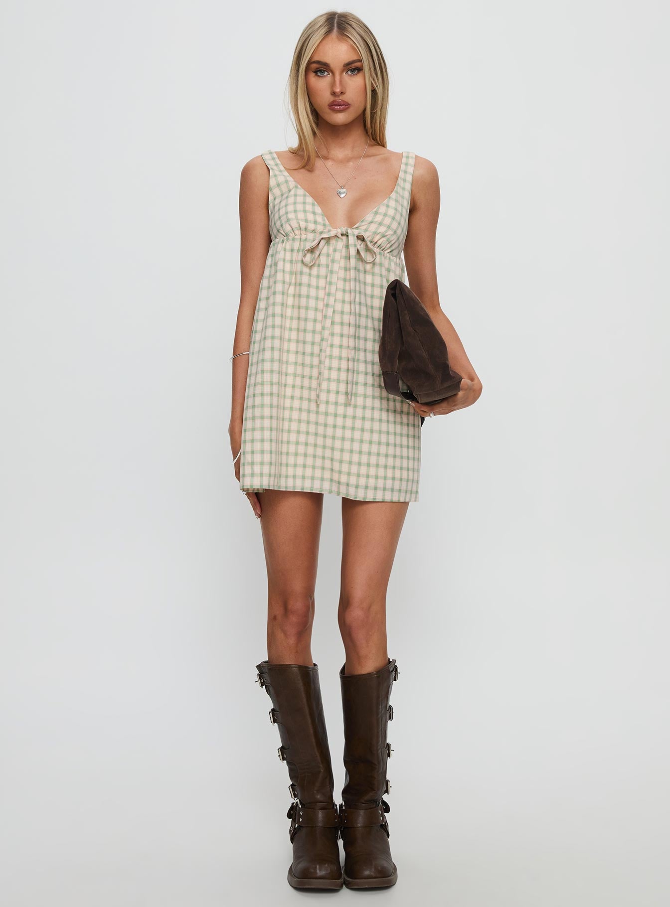 Micki Babydoll Mini Dress Multi - Image 7