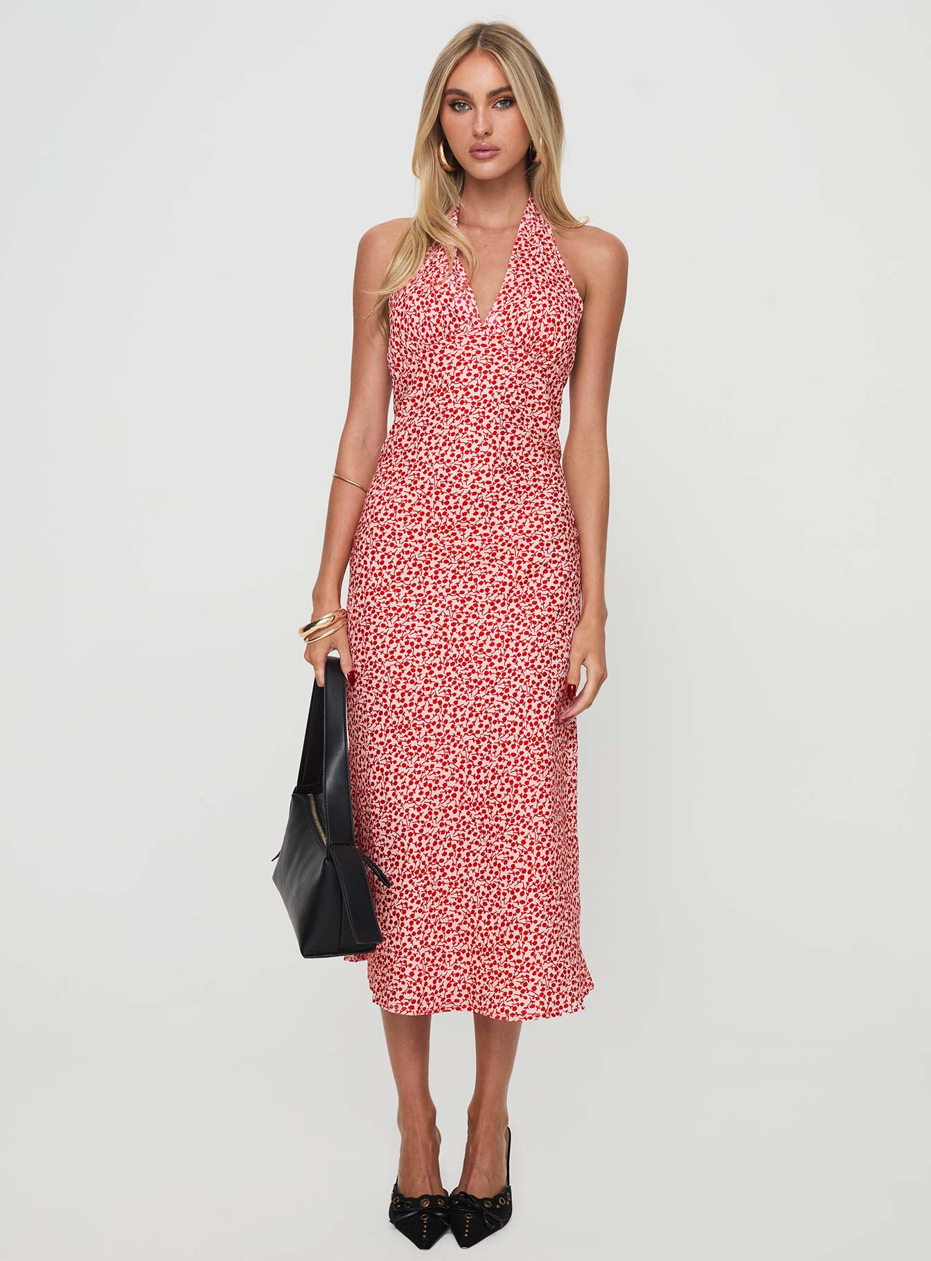 Danielo Maxi Dress Red Floral - Image 7