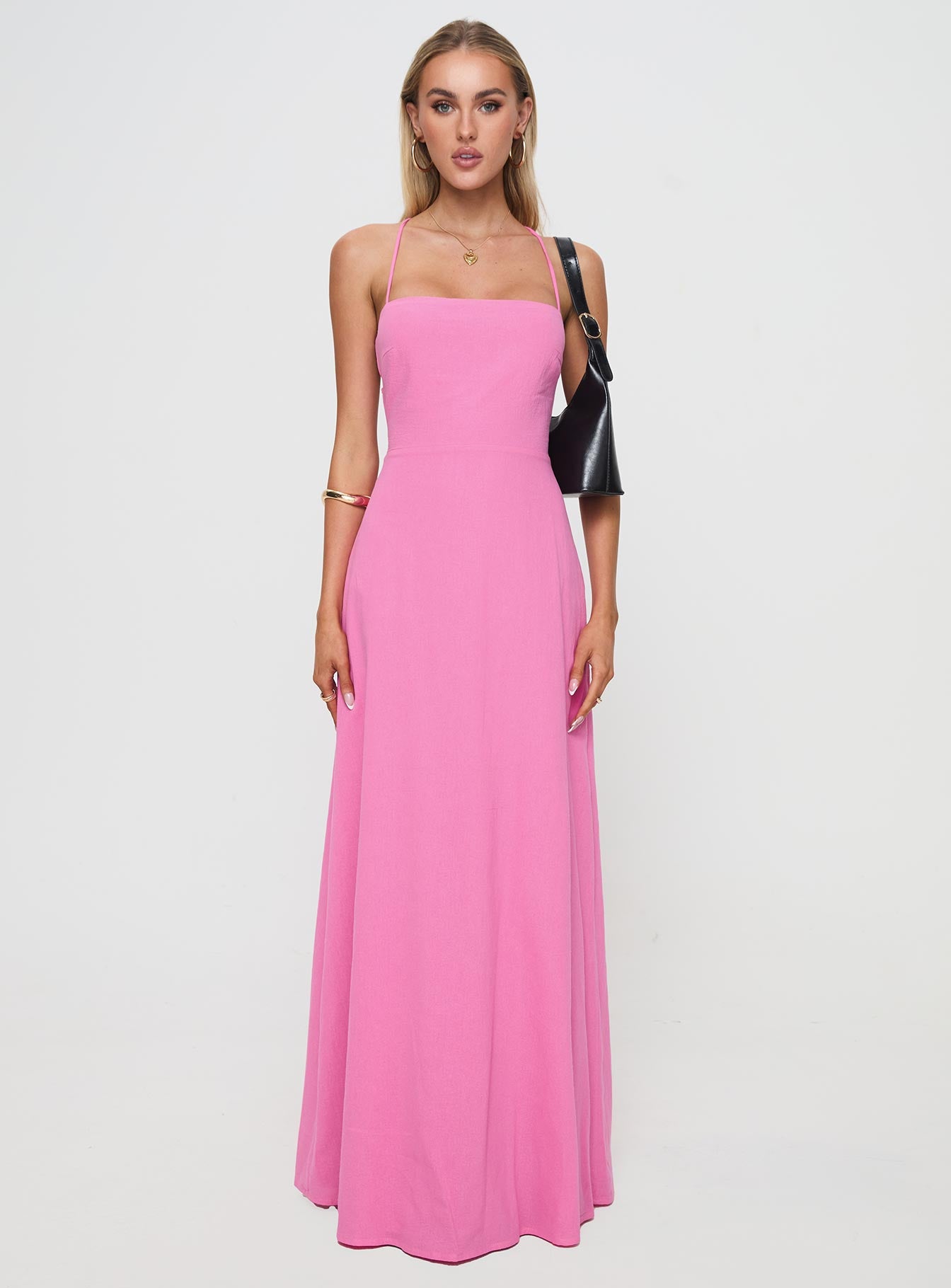 Clea Maxi Dress Pink - Image 6