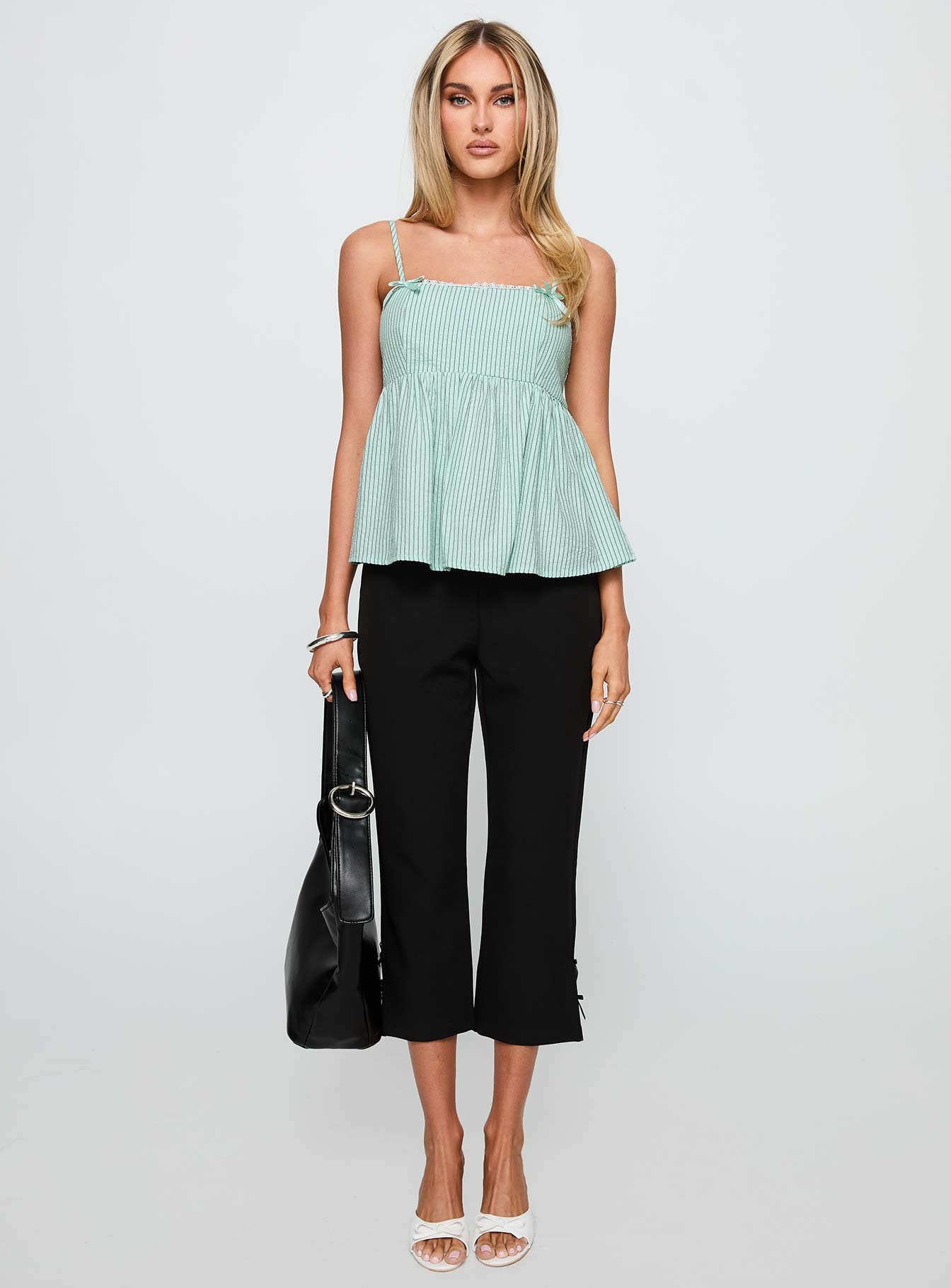 Peace Of Mind Top Green Stripe - Image 6