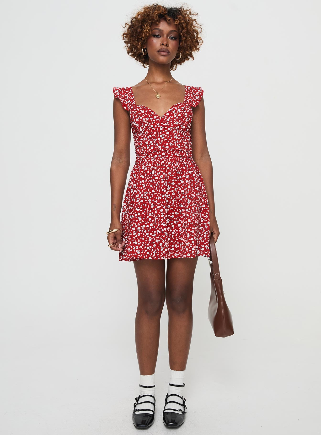 So Sweet Mini Dress Red / Floral - Image 7