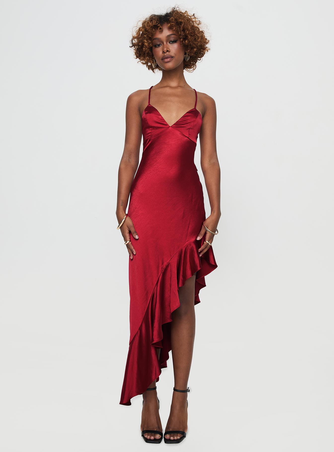 Casen Maxi Dress Red - Image 7