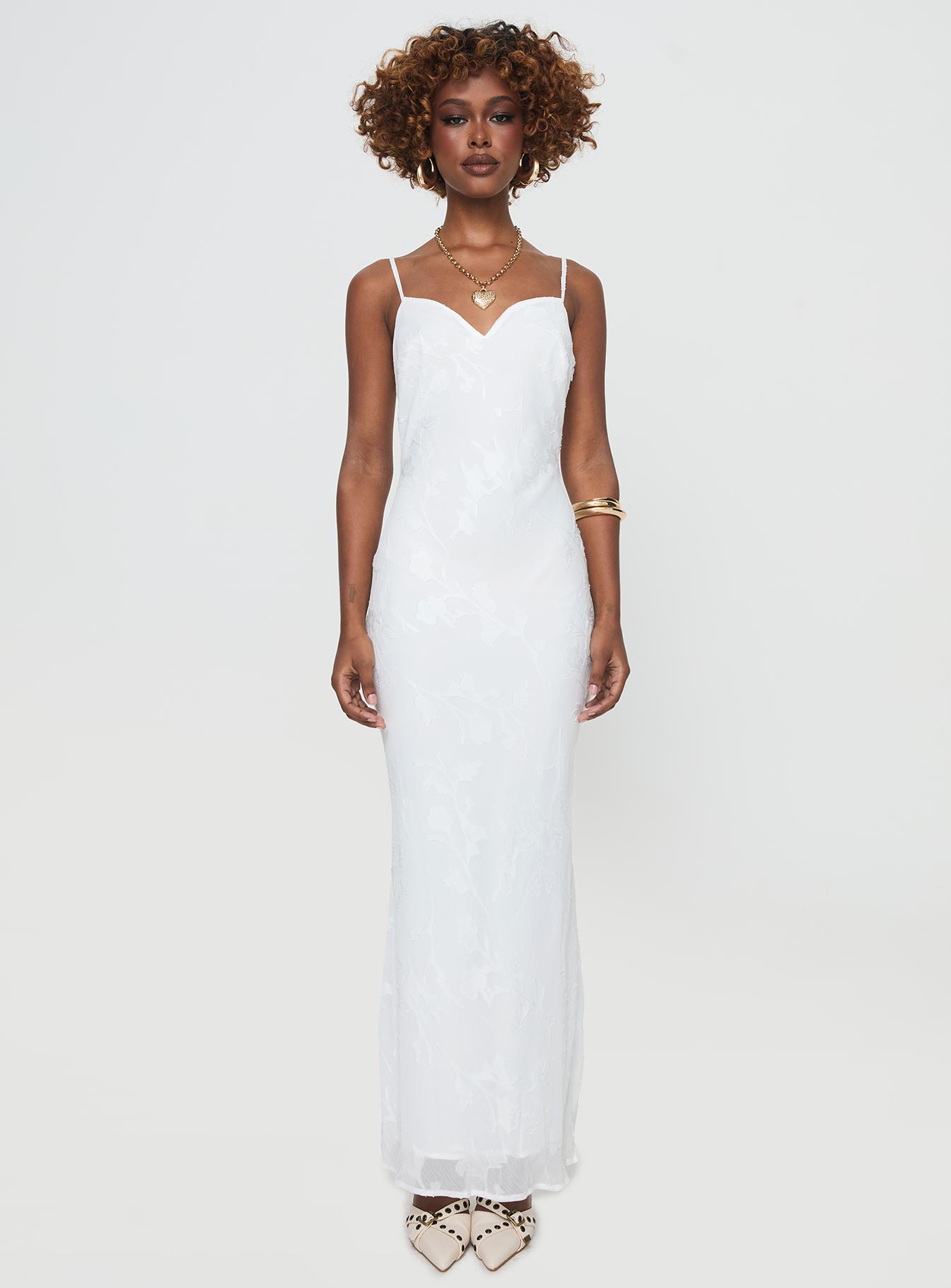Naeema Maxi Dress White - Image 7