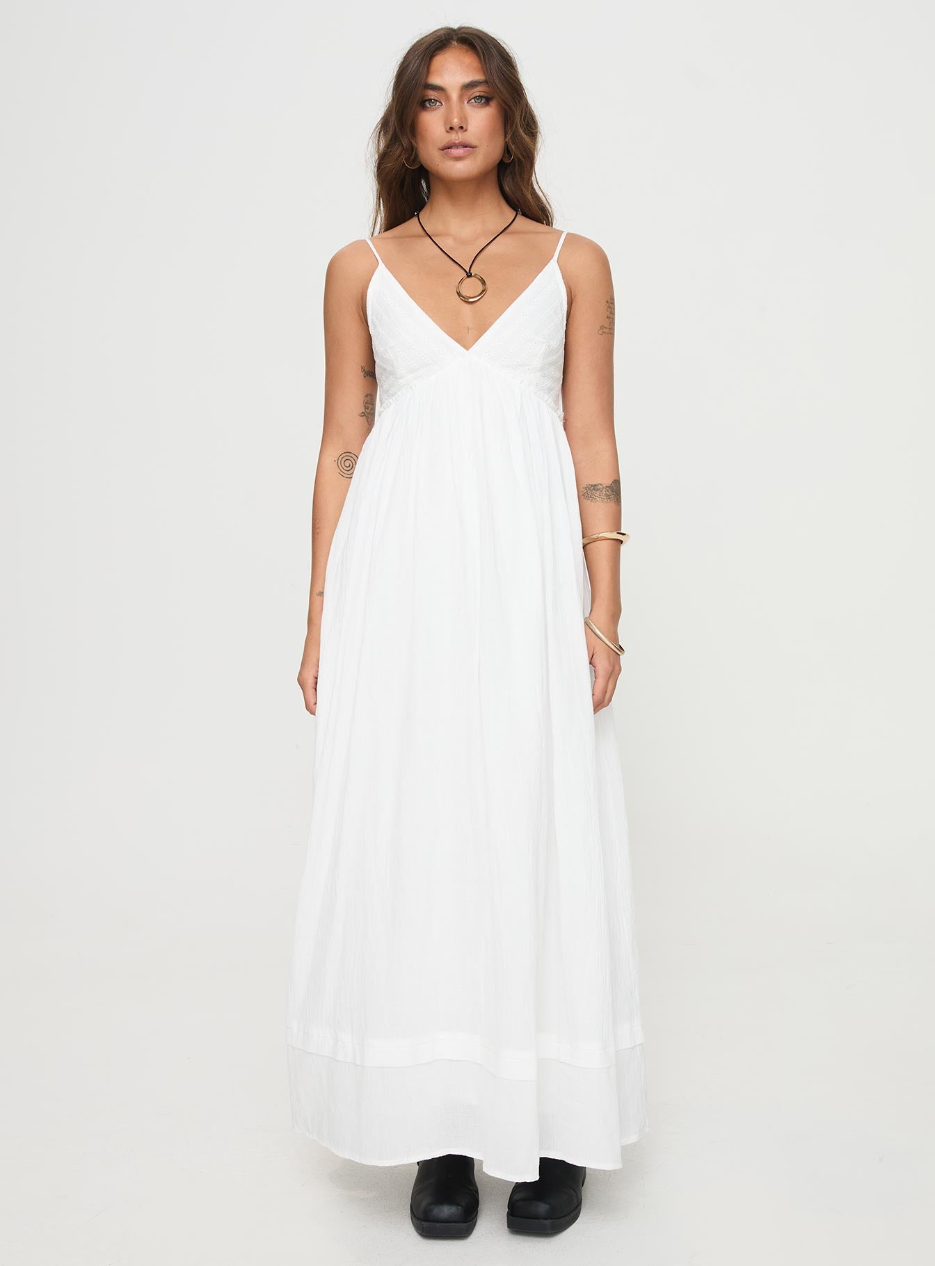 Eriksson Maxi Dress White - Image 7