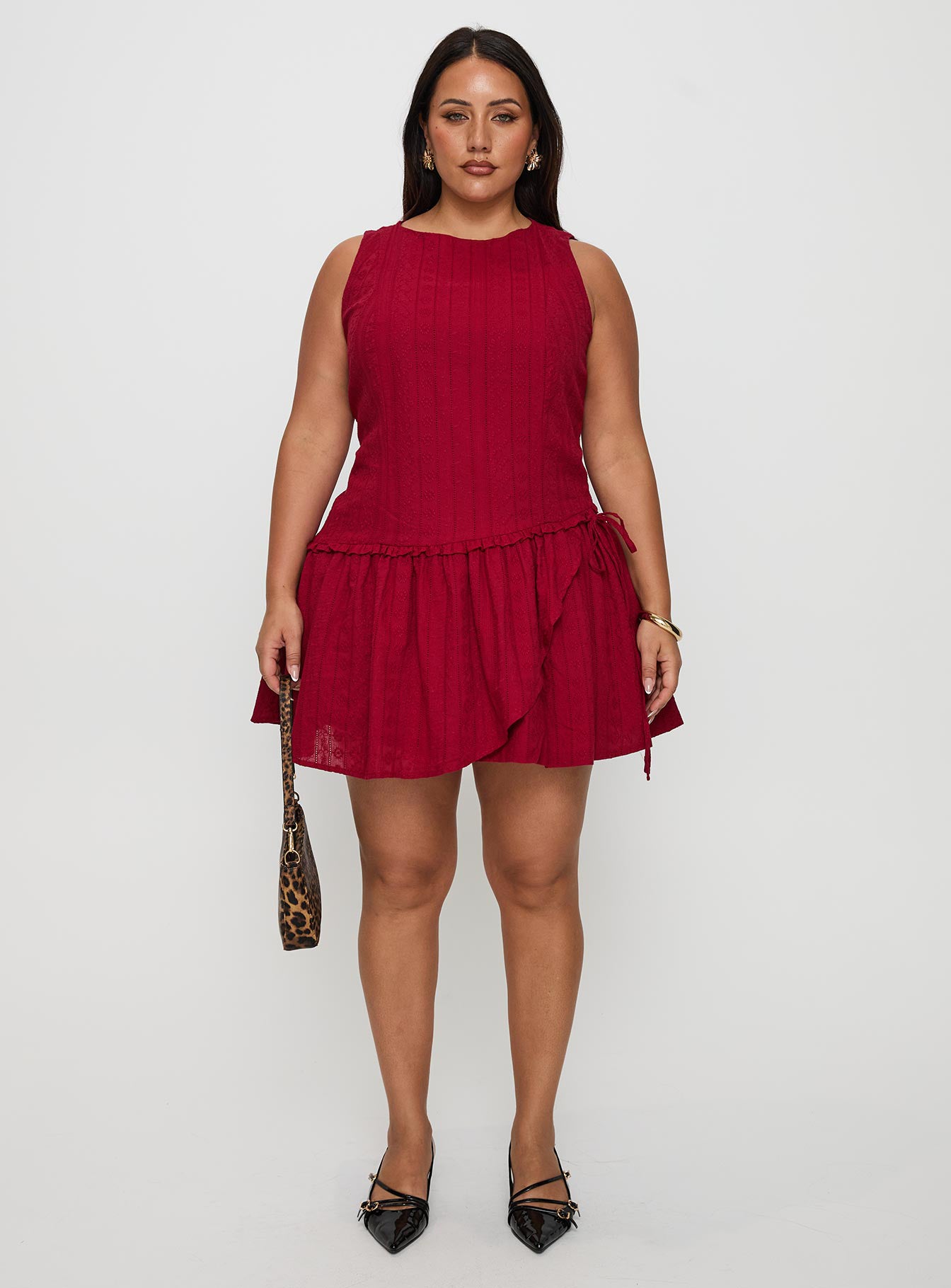 Cosie Mini Dress Red Curve - Image 7