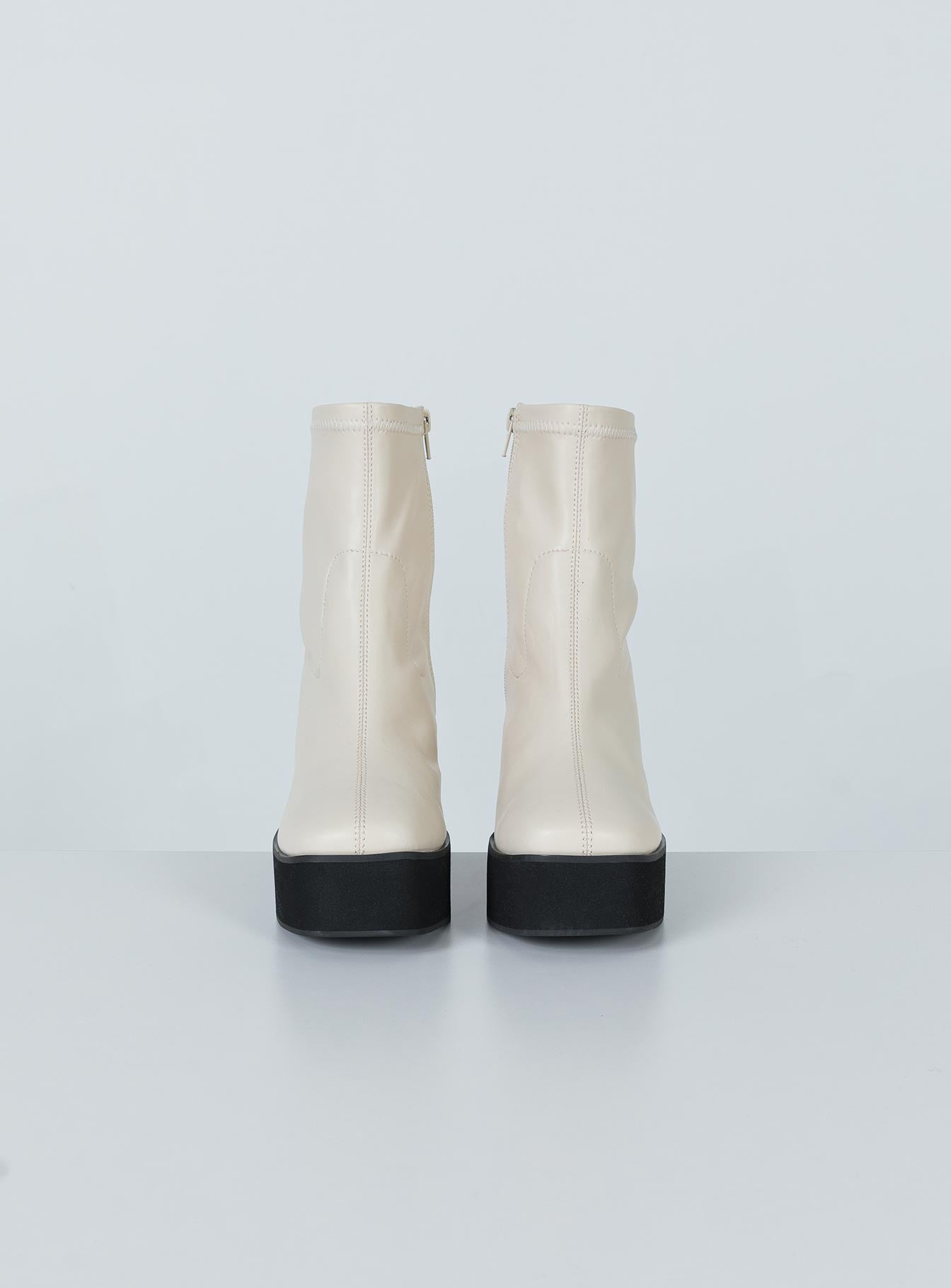 Stillwater Platform Boots Cream - Image 6