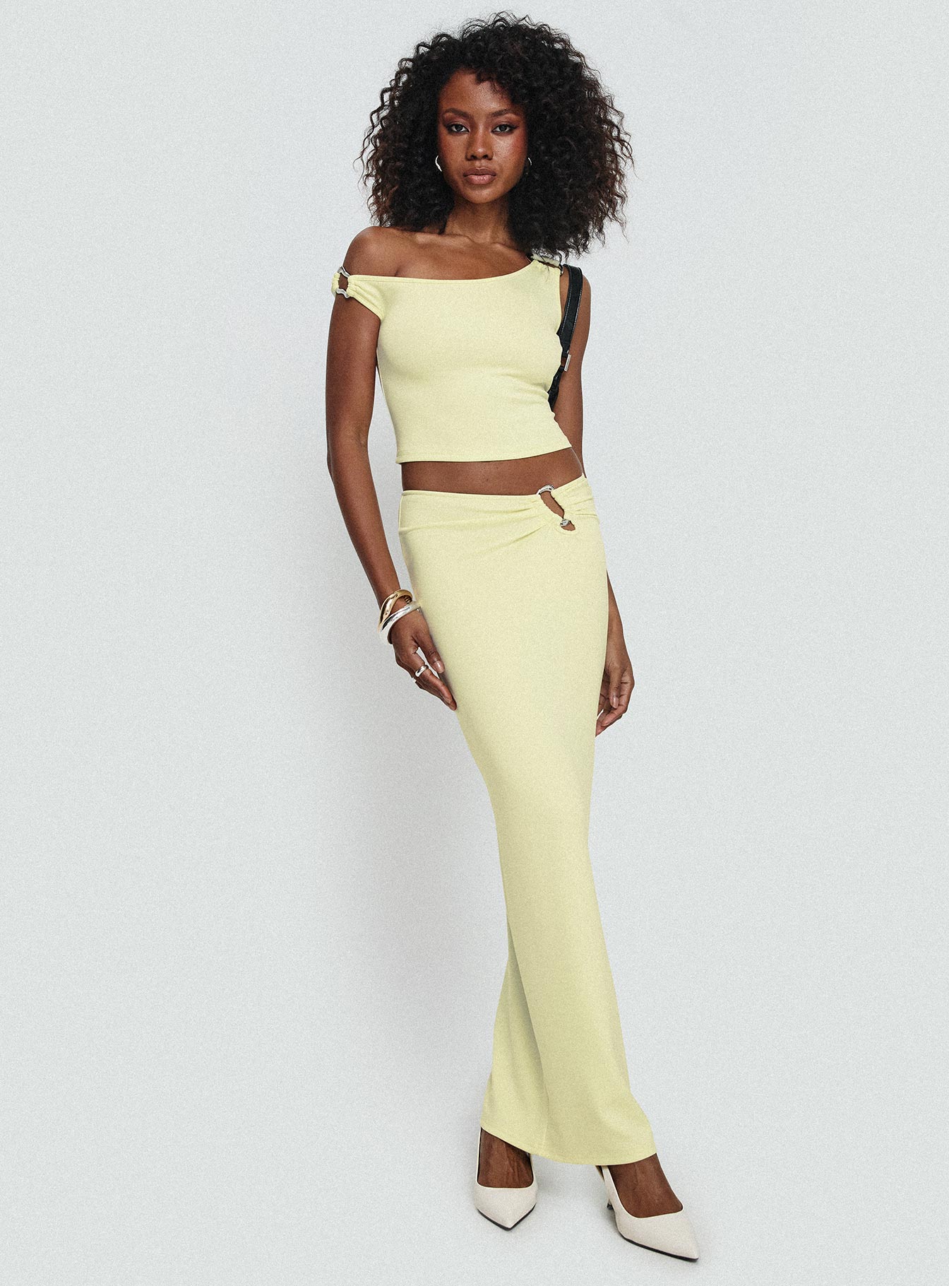 Whiley Maxi Skirt Cream - Image 8
