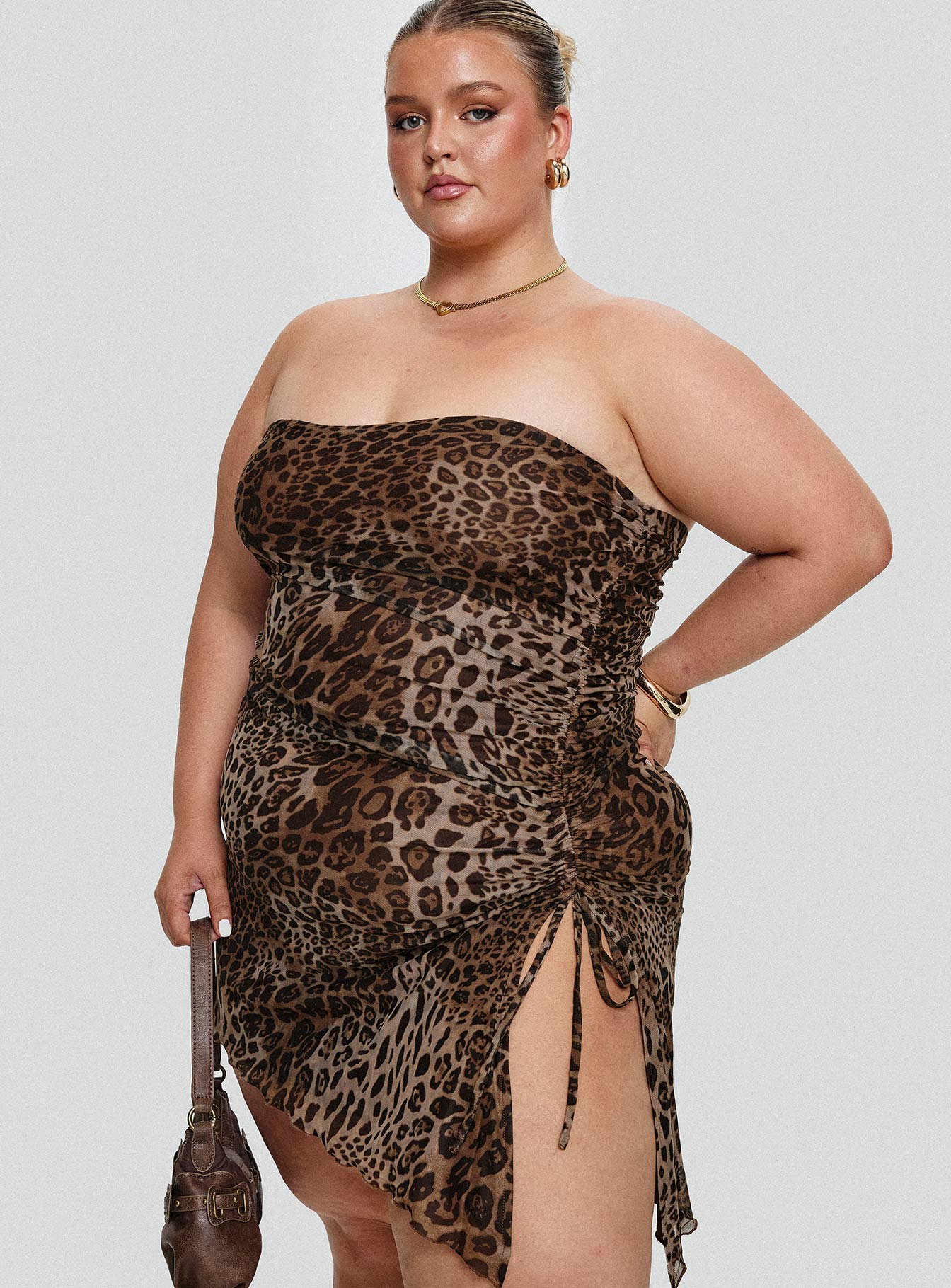 Donelli Mini Dress Leopard Curve - Image 8