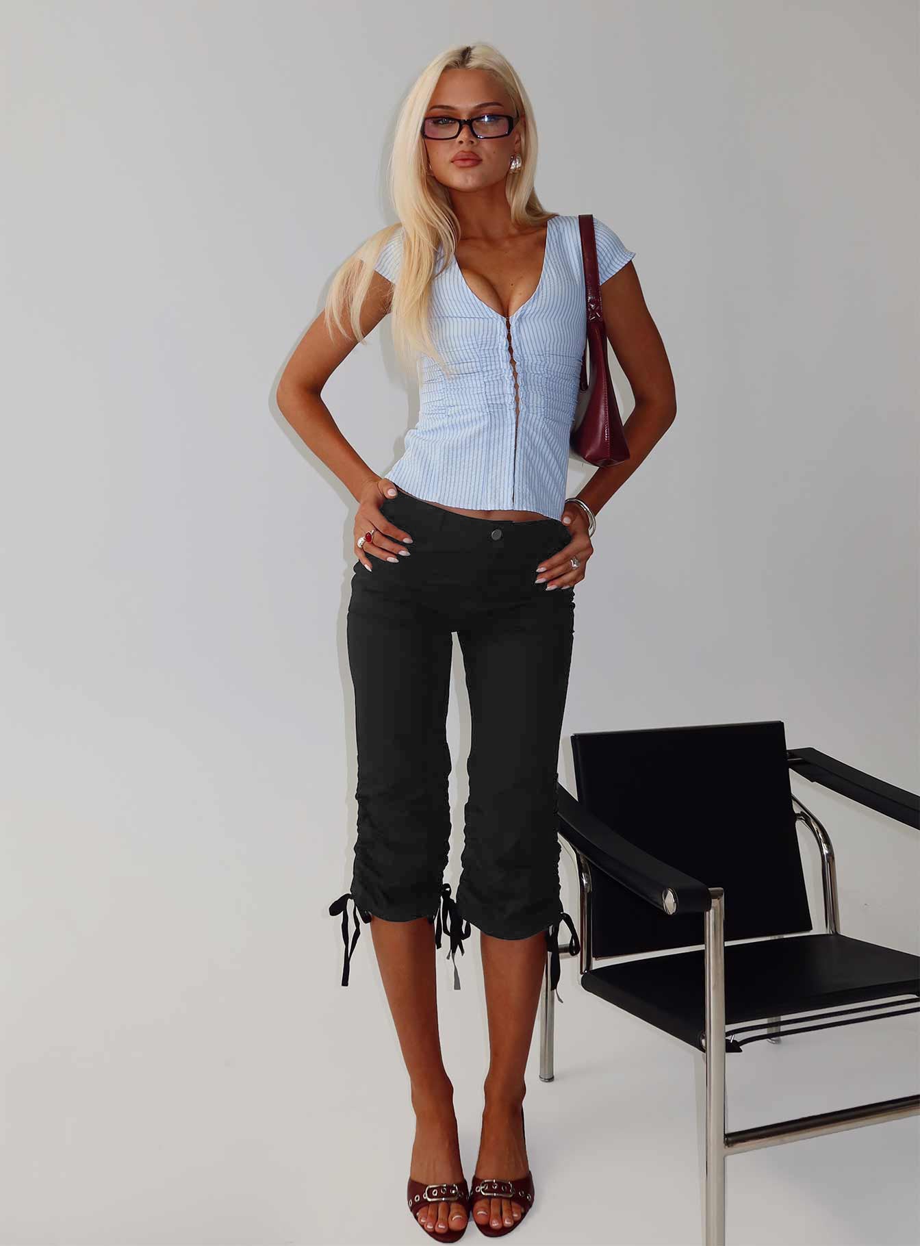 Hot Rod Capri Pant Black - Image 8