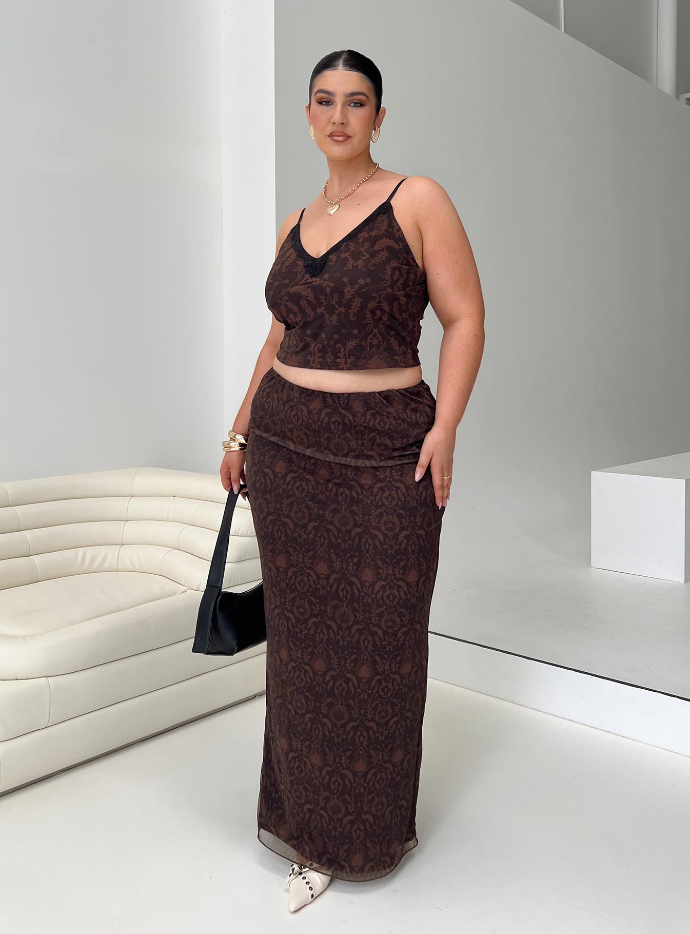 Hostona Maxi Skirt Mutli Curve - Image 8