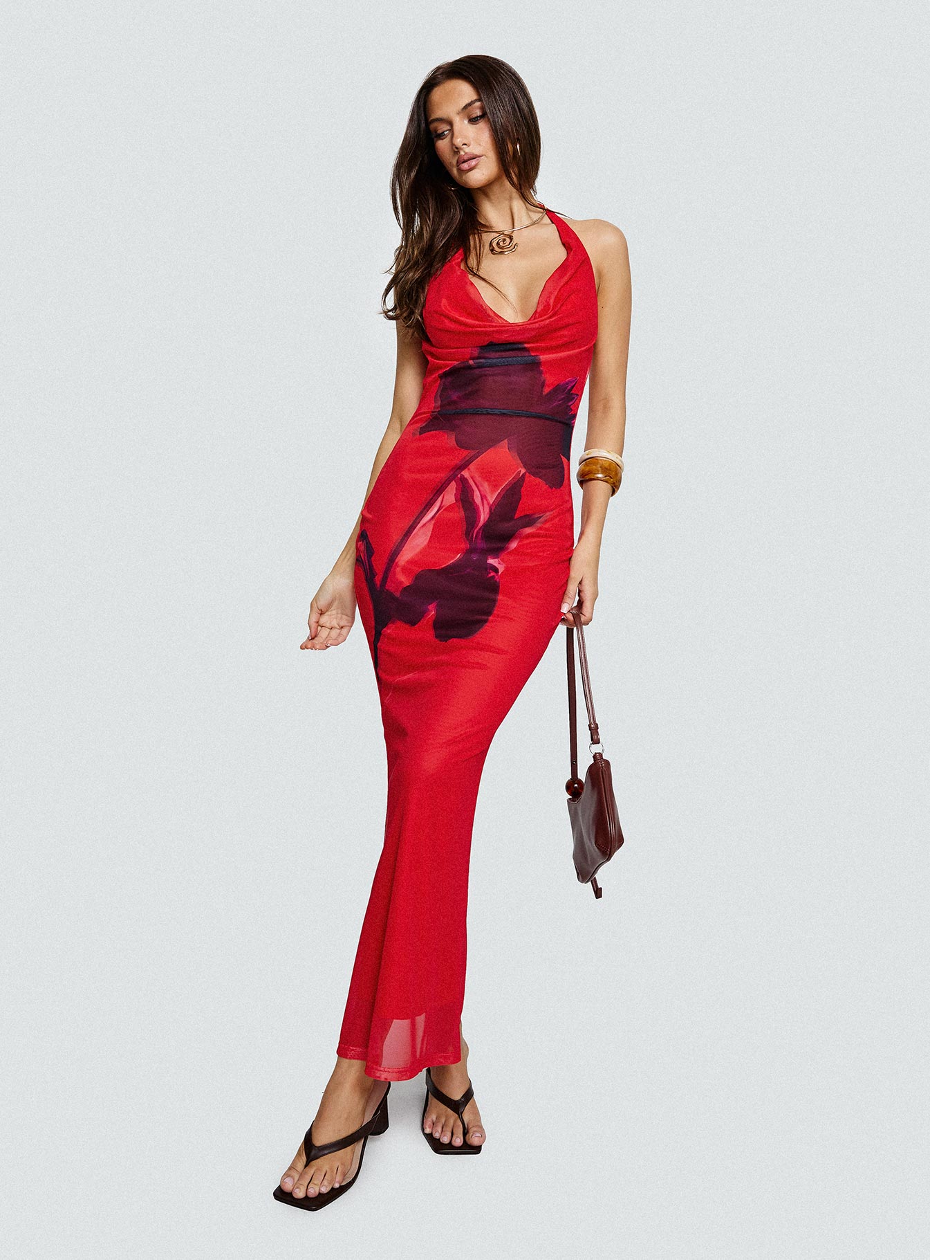 Bittersuite Cowl Maxi Dress Multi - Image 8