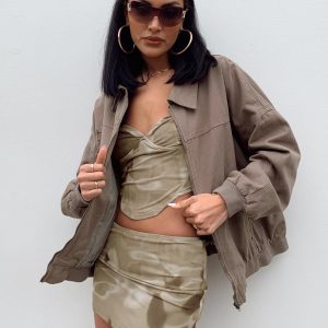 AAA Bomber Jacket Brown