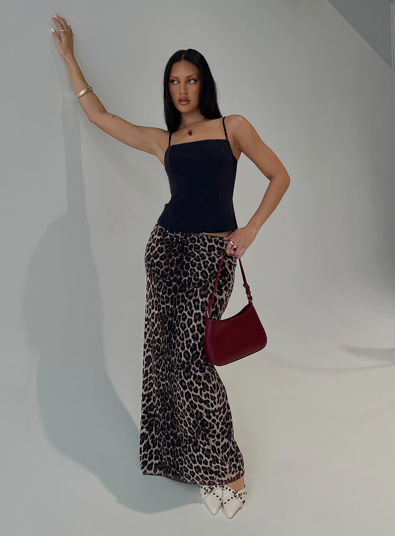 Ergo Maxi Skirt Leopard Tall - Image 9