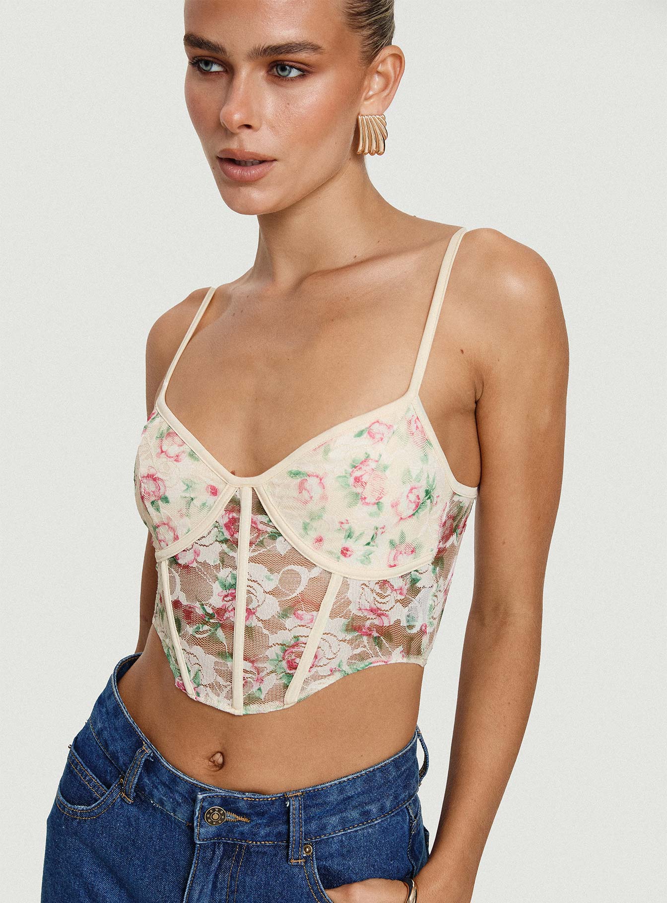 Romania Top Cream / Floral - Image 8