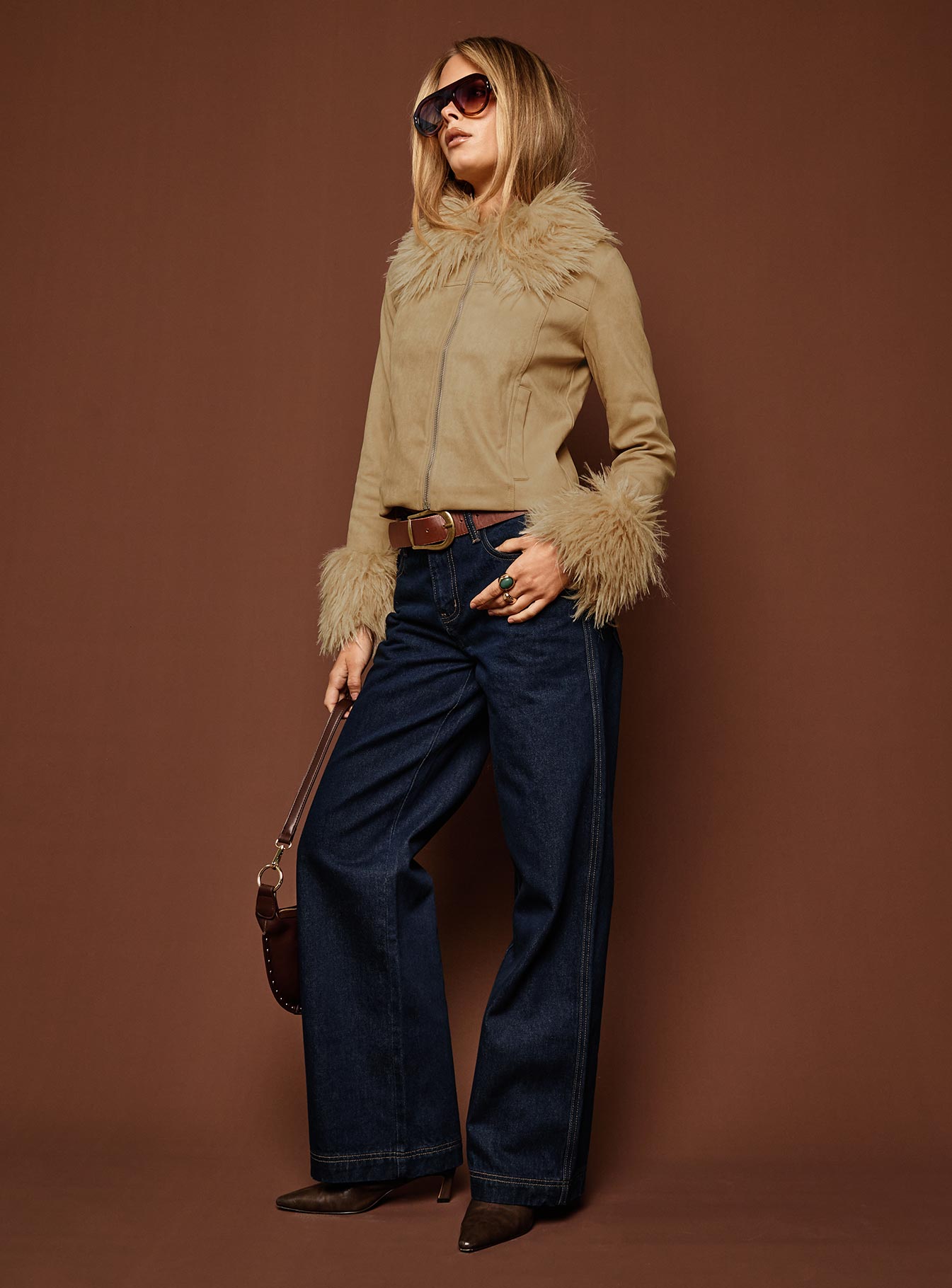 Jankins Mid Rise Baggy Jeans Dark Blue Wash - Image 10