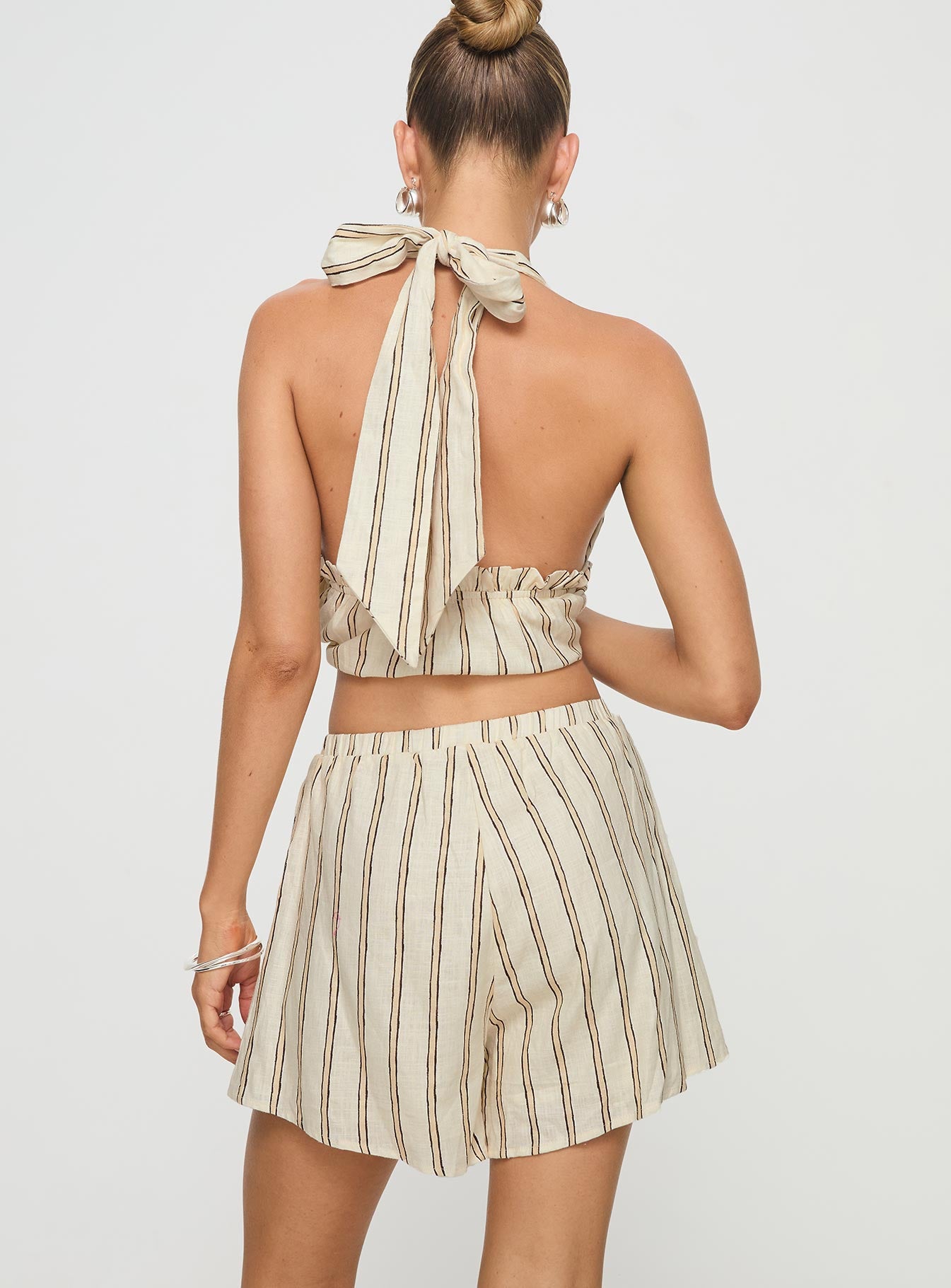 Ease Linen Blend Set Cream / Black - Image 8