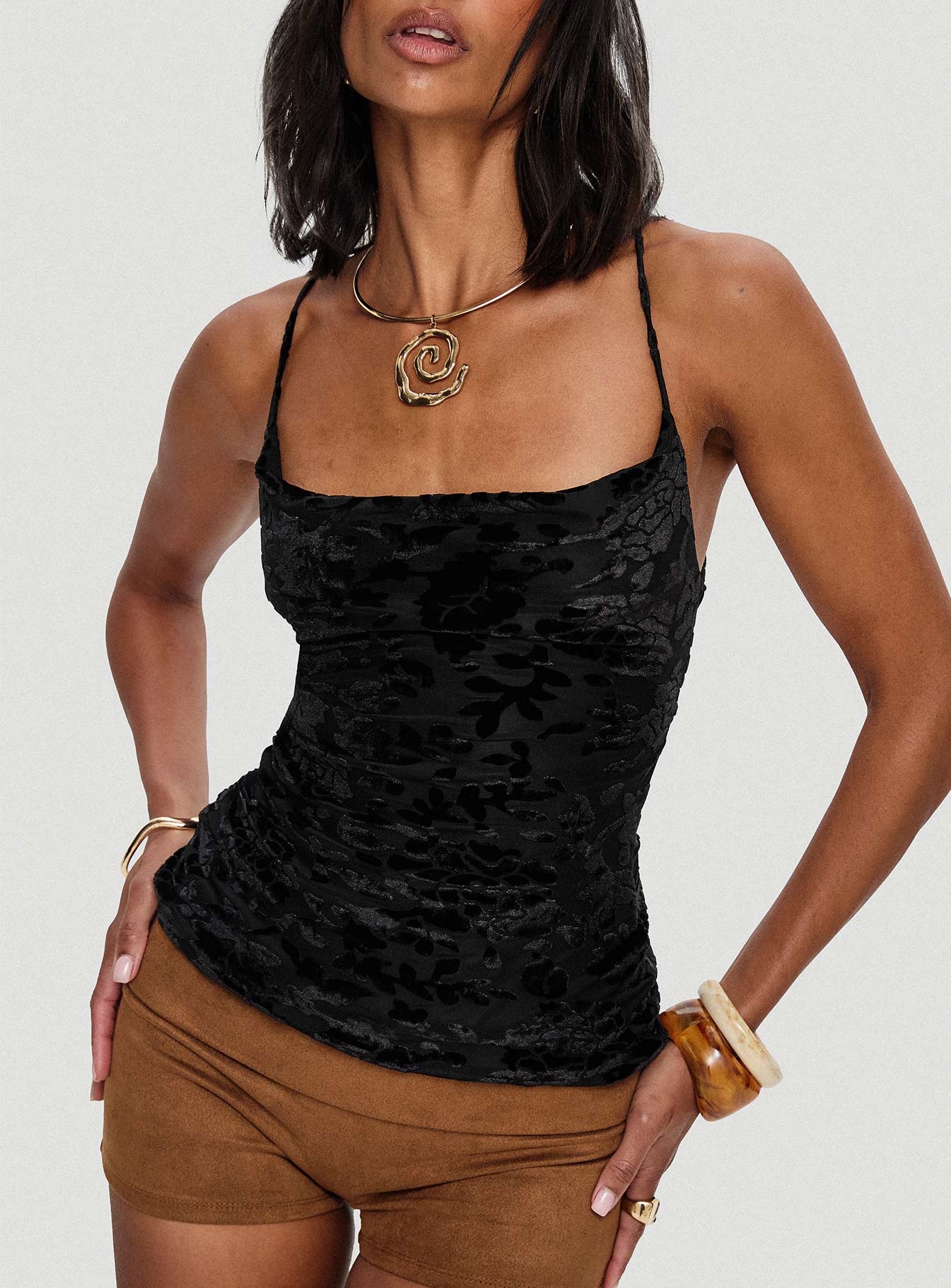 Celena Halter Top Black - Image 8