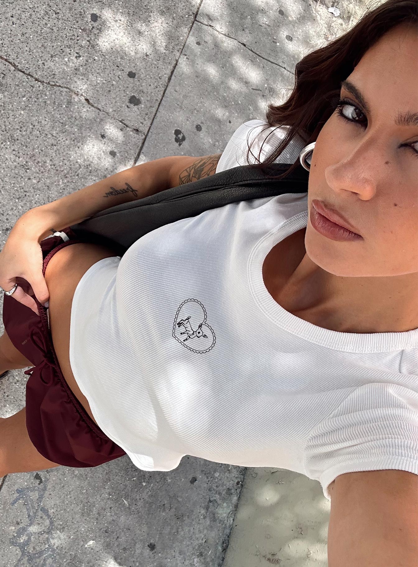 Baseline Rib Tee Oh Deer White - Image 8