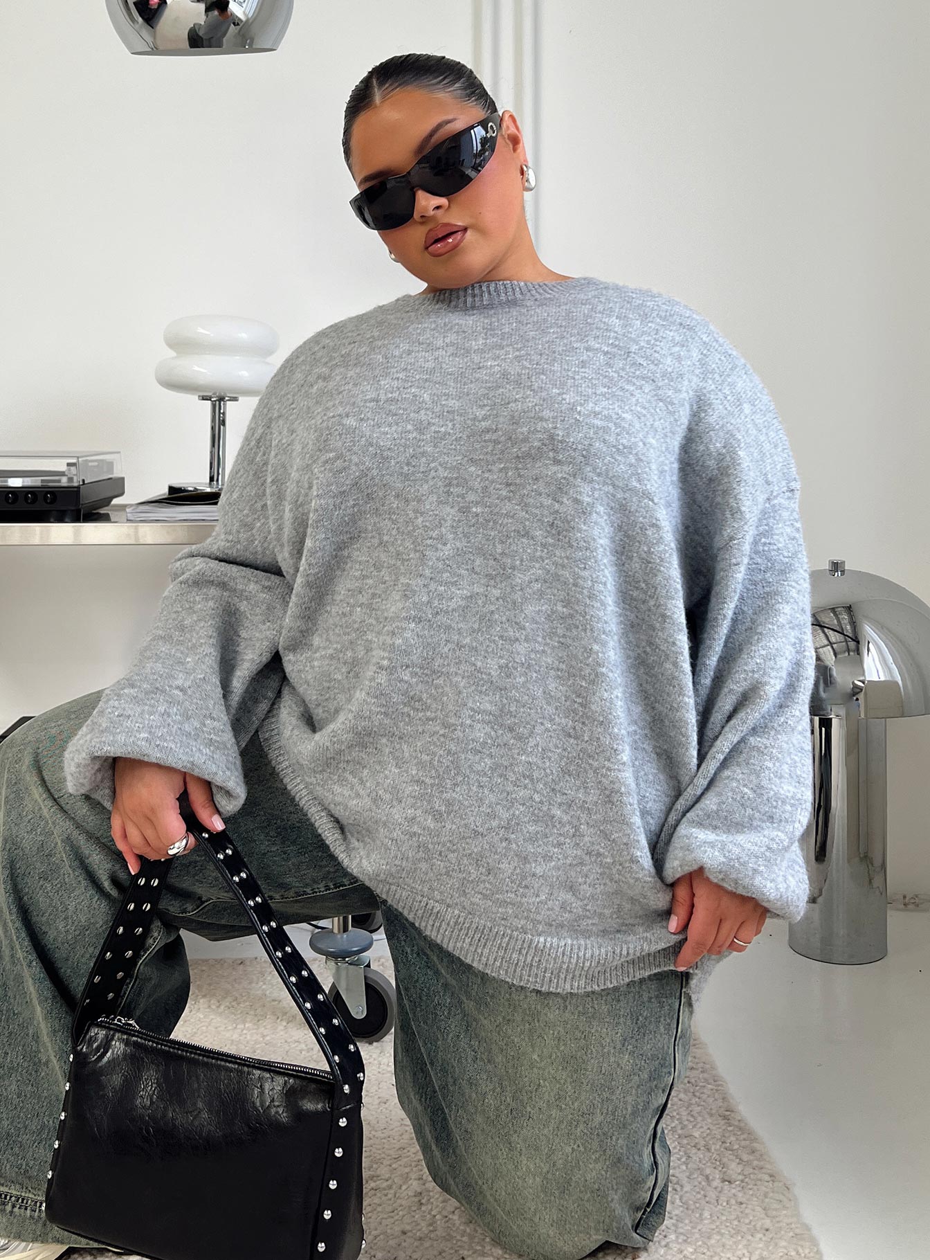 Ryanna Sweater Grey Curve - Image 8