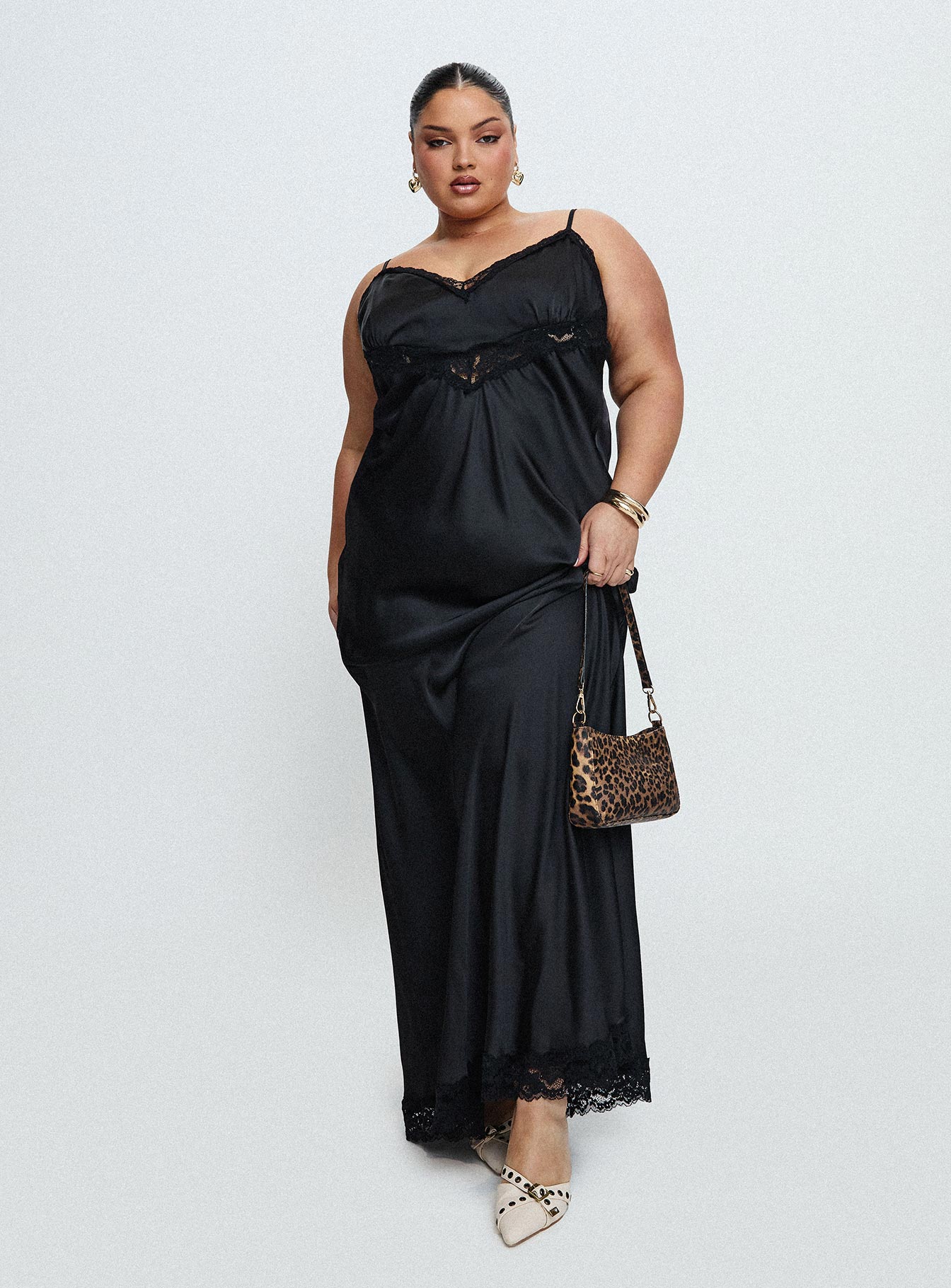 Jorjette Lace Maxi Dress Black - Image 10
