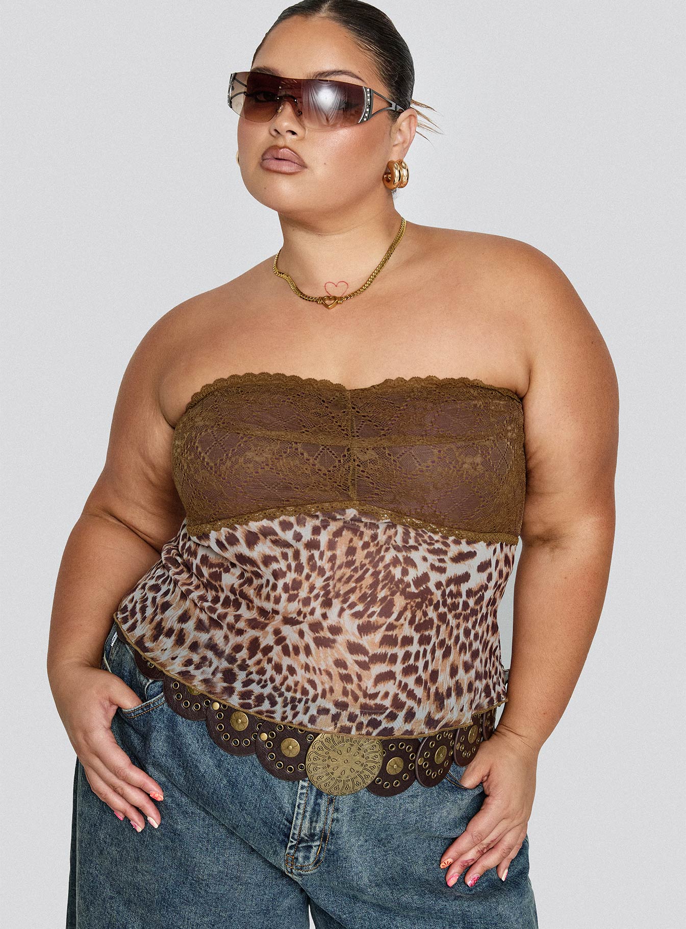 Art Deco Top Brown Curve - Image 8