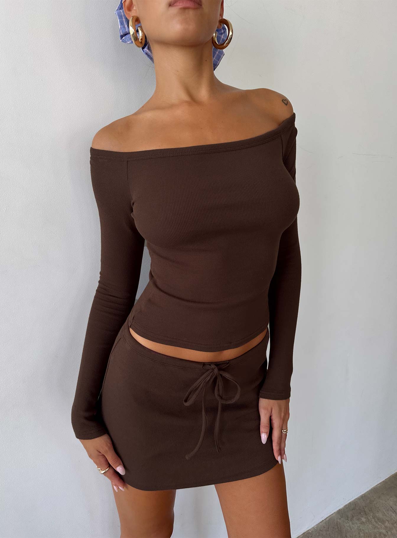 Baseline Rib Skort Brown - Image 8