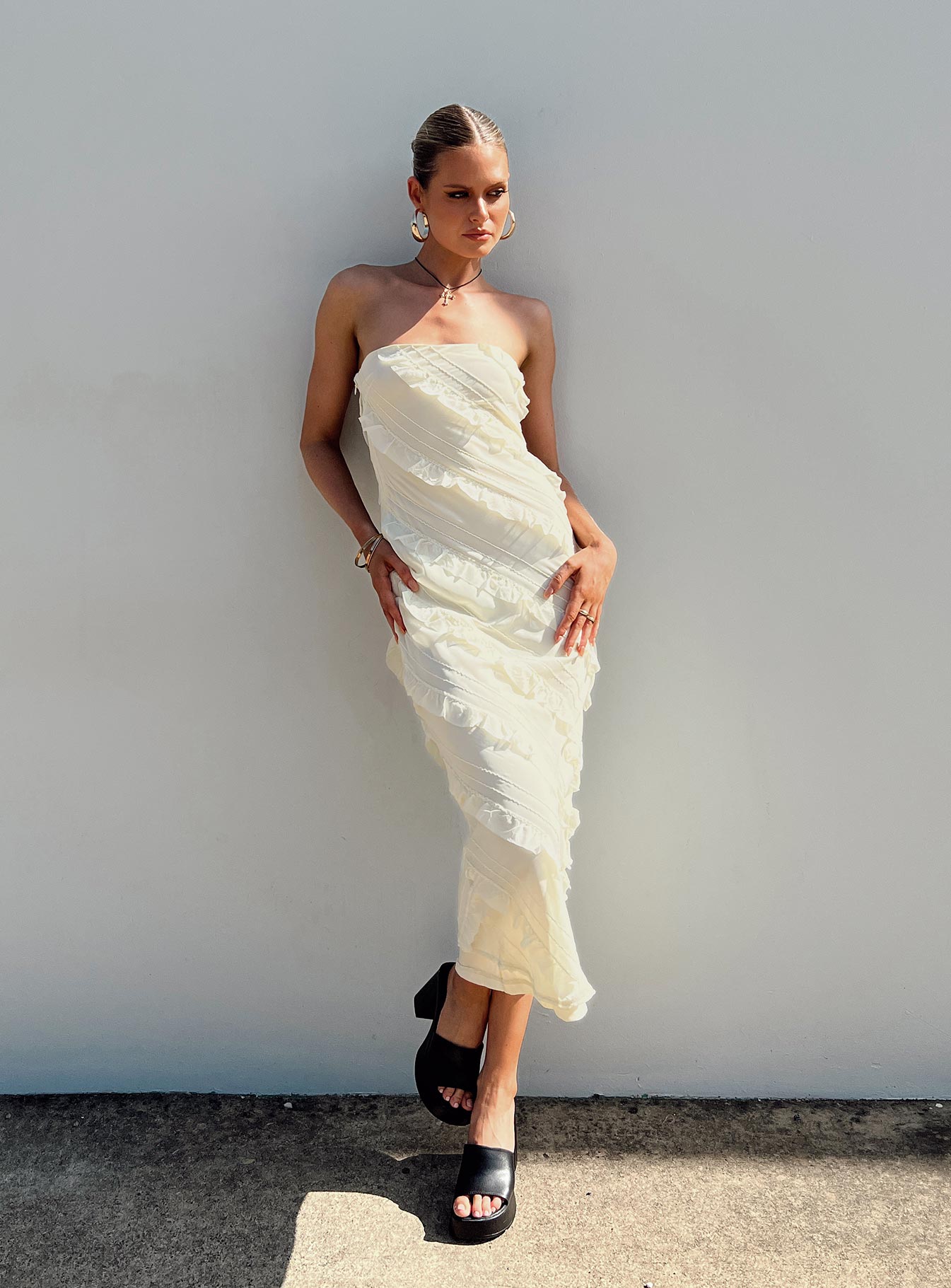 Baylie Maxi Dress Yellow - Image 7