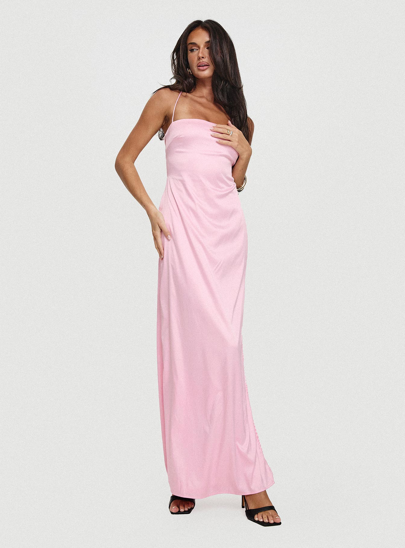 Roselyn Maxi Dress Pink - Image 8