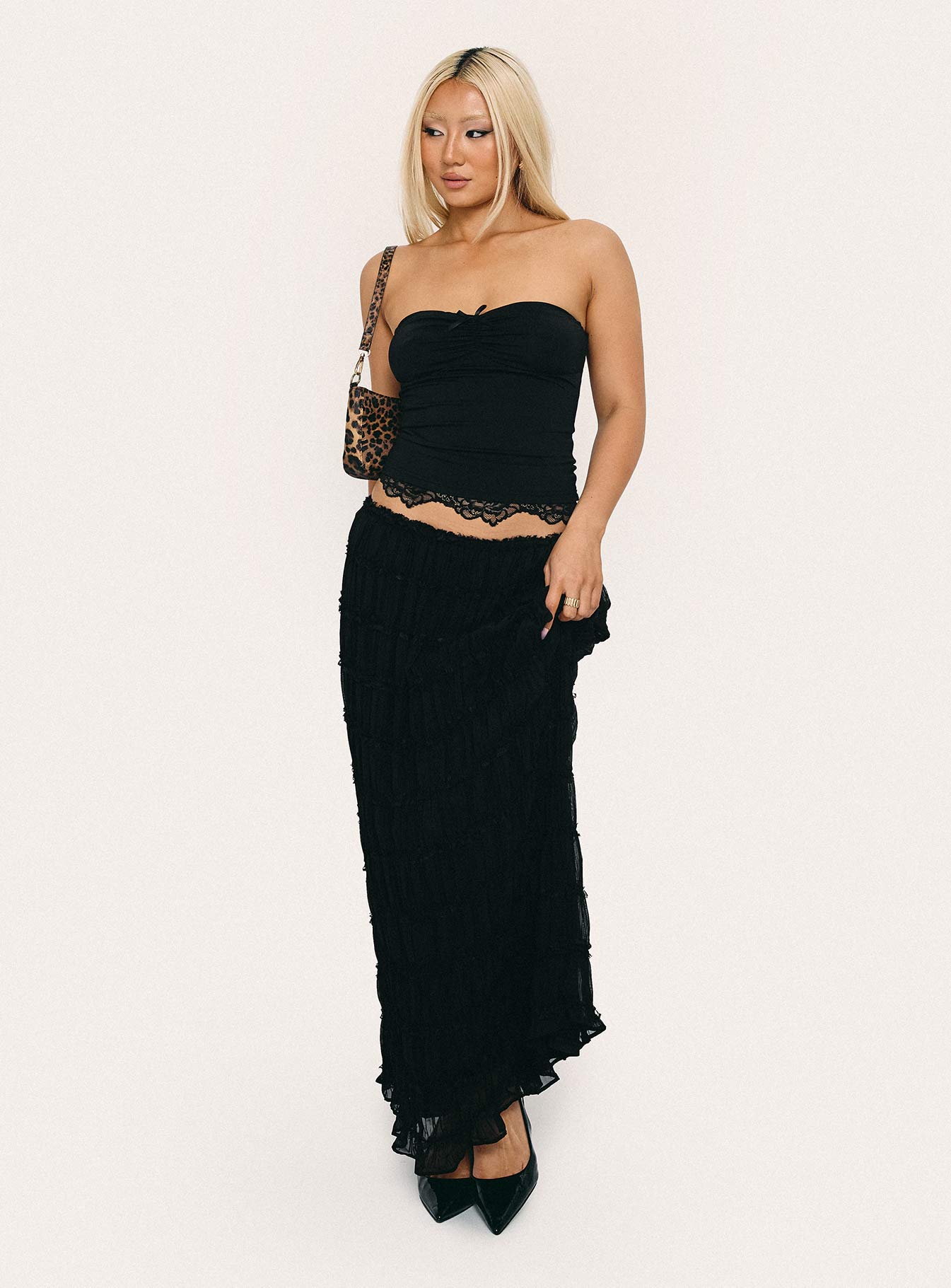 Estefania Maxi Skirt Black - Image 8