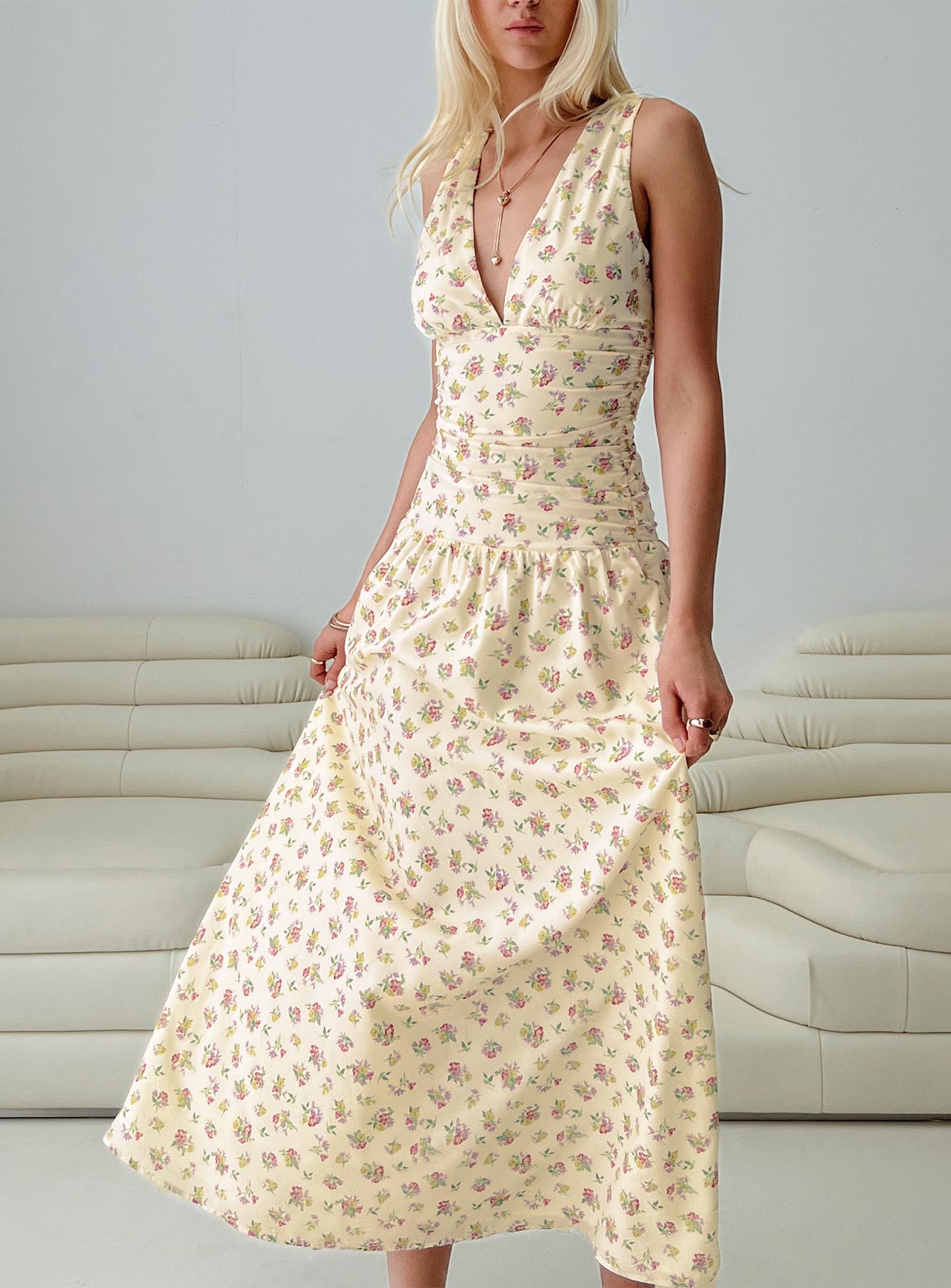 Esthie Maxi Dress Multi Floral - Image 8