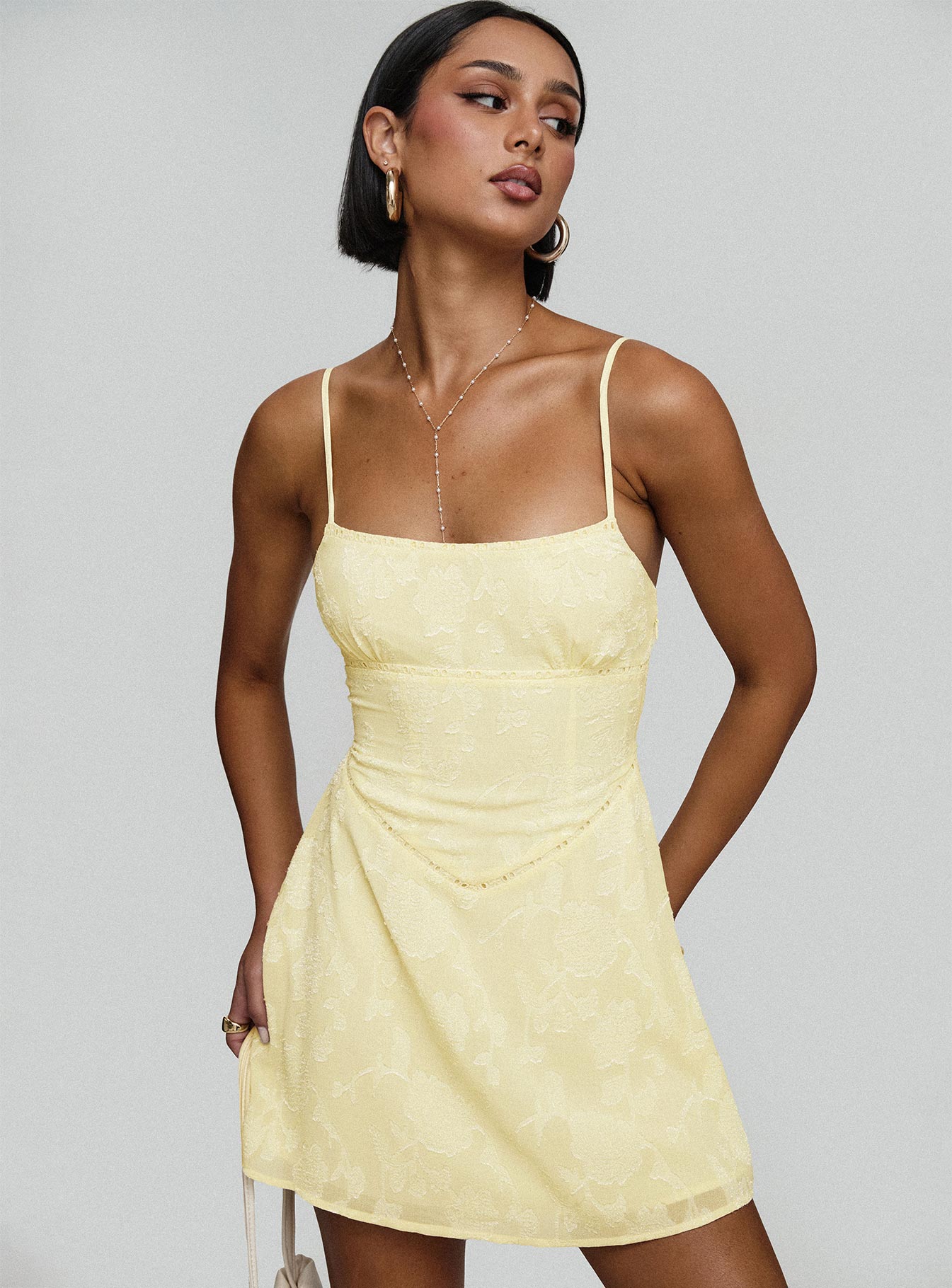 South Of France Mini Dress Yellow - Image 8