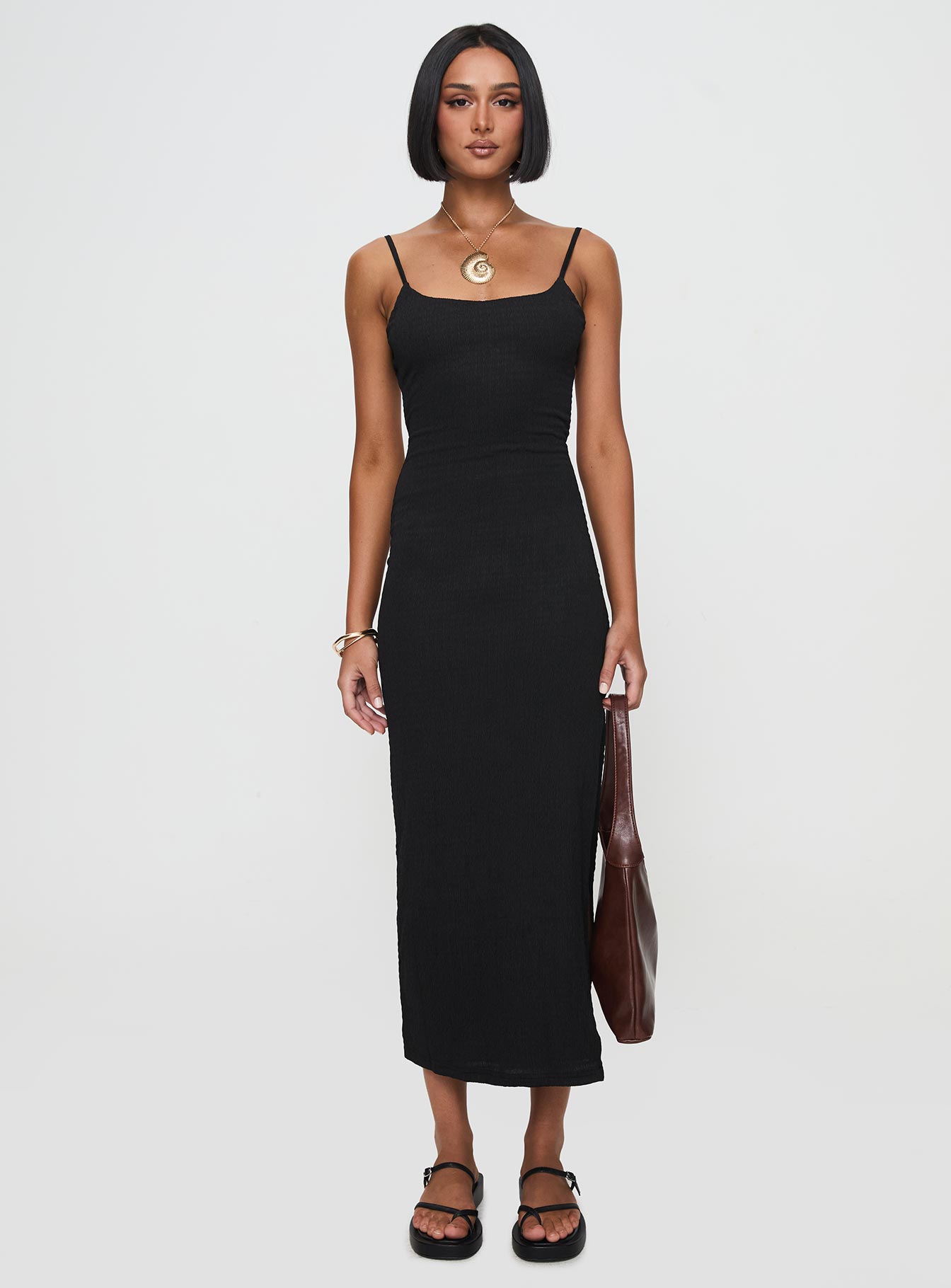 Elestria Maxi Dress Black - Image 8
