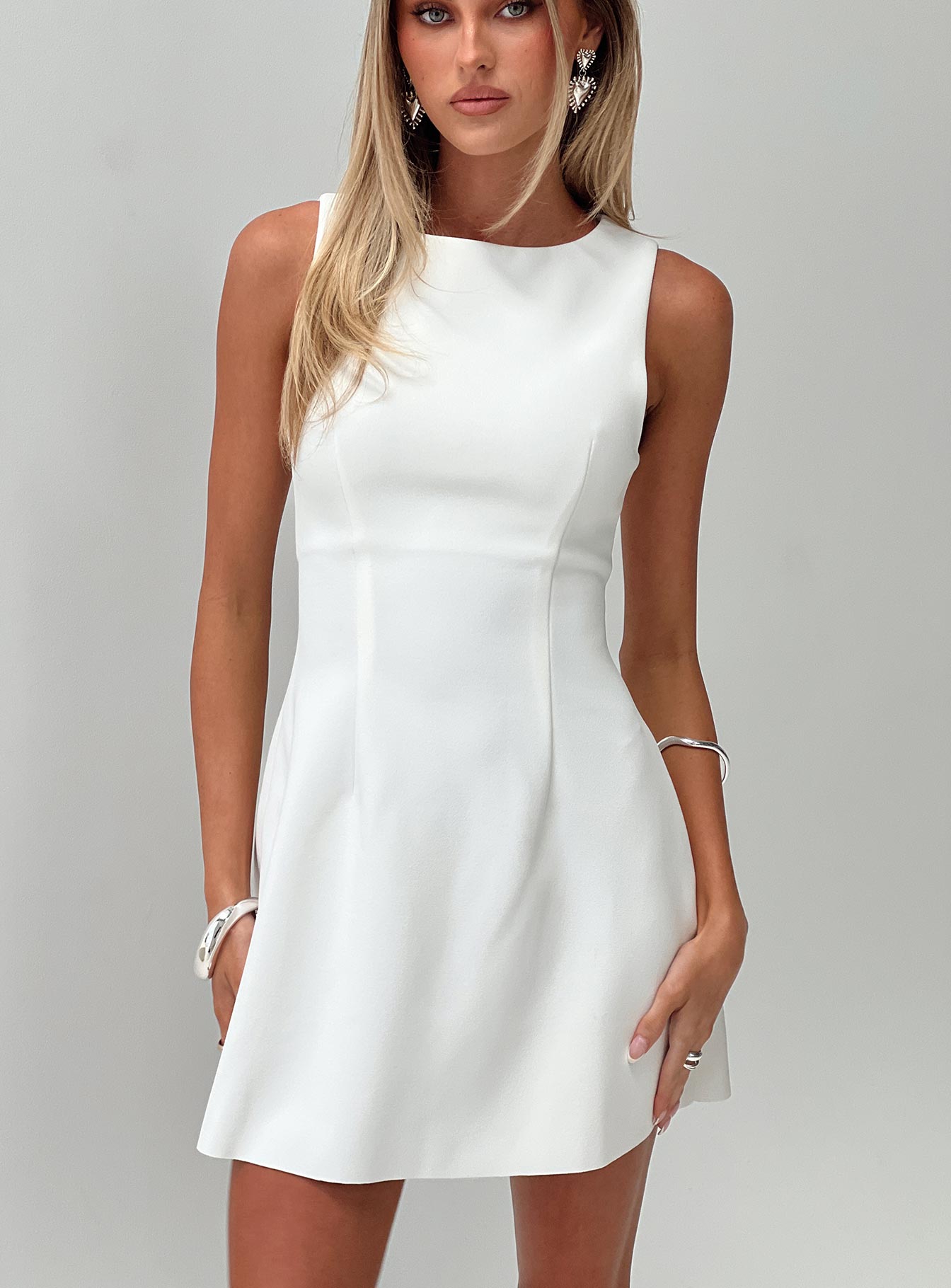 Anse Mini Dress White - Image 8