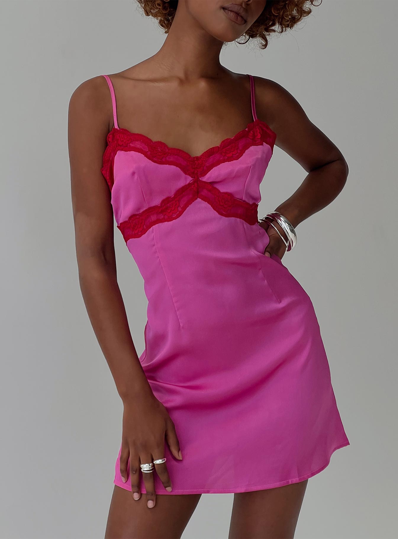 Idyllic Mini Dress Pink - Image 8