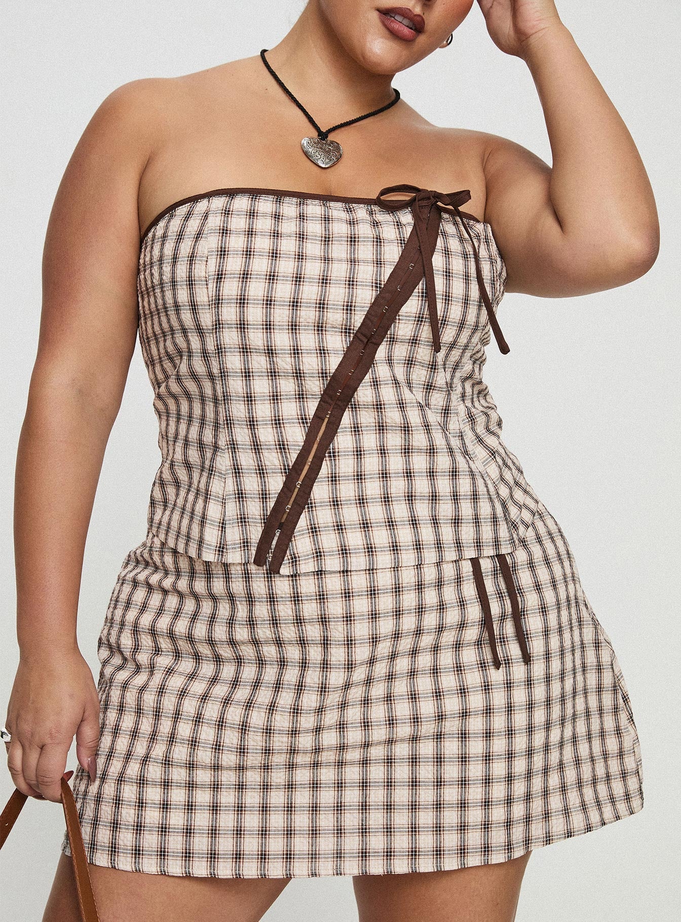 Be My Baby Top Plaid Curve - Image 8